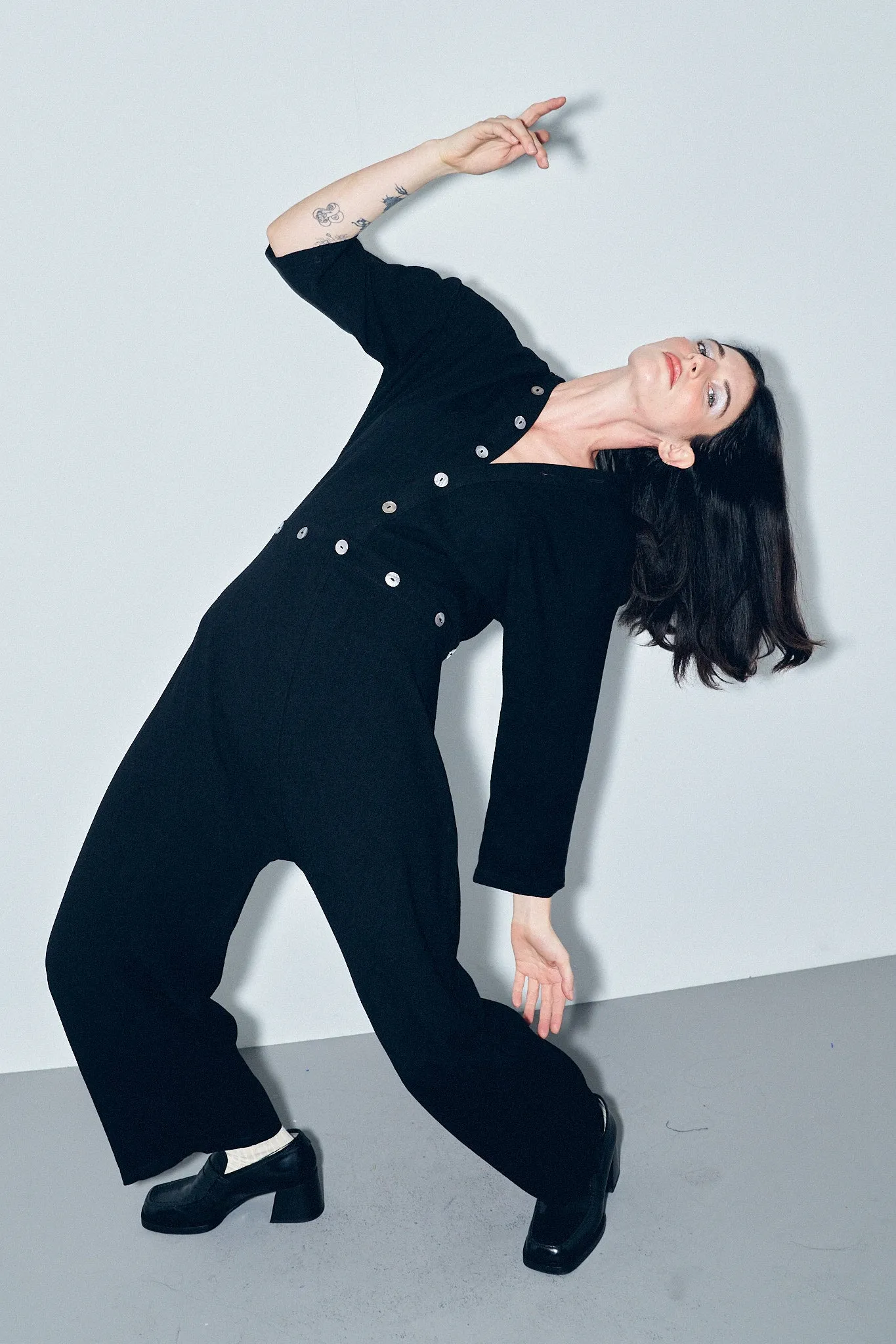 Jumpsuit of the Future Soft Linen Black sold by Fashion Brand Company