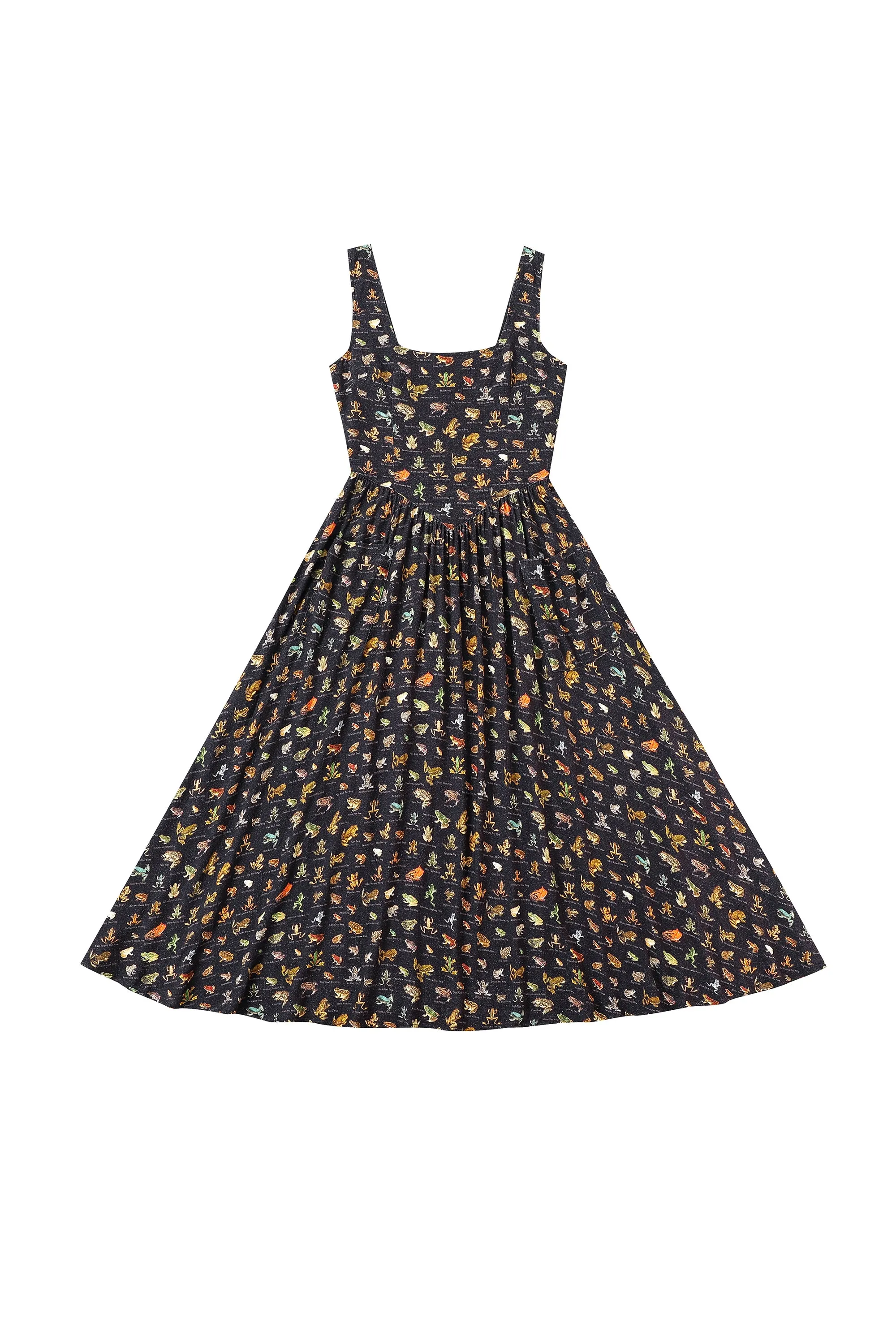 Tradwife Soft Linen Dress Frogs sold by Fashion Brand Company product image thumbnail 5