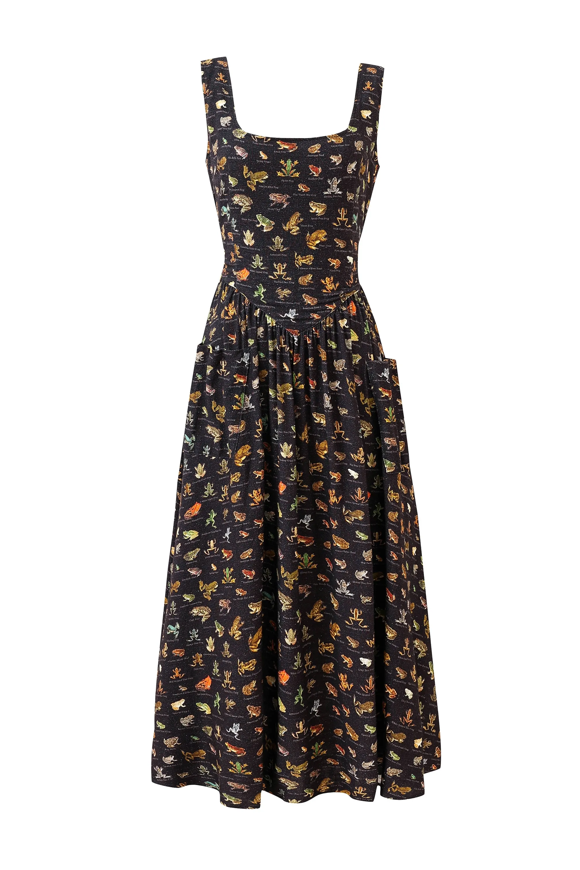 Tradwife Soft Linen Dress Frogs sold by Fashion Brand Company product image thumbnail 4