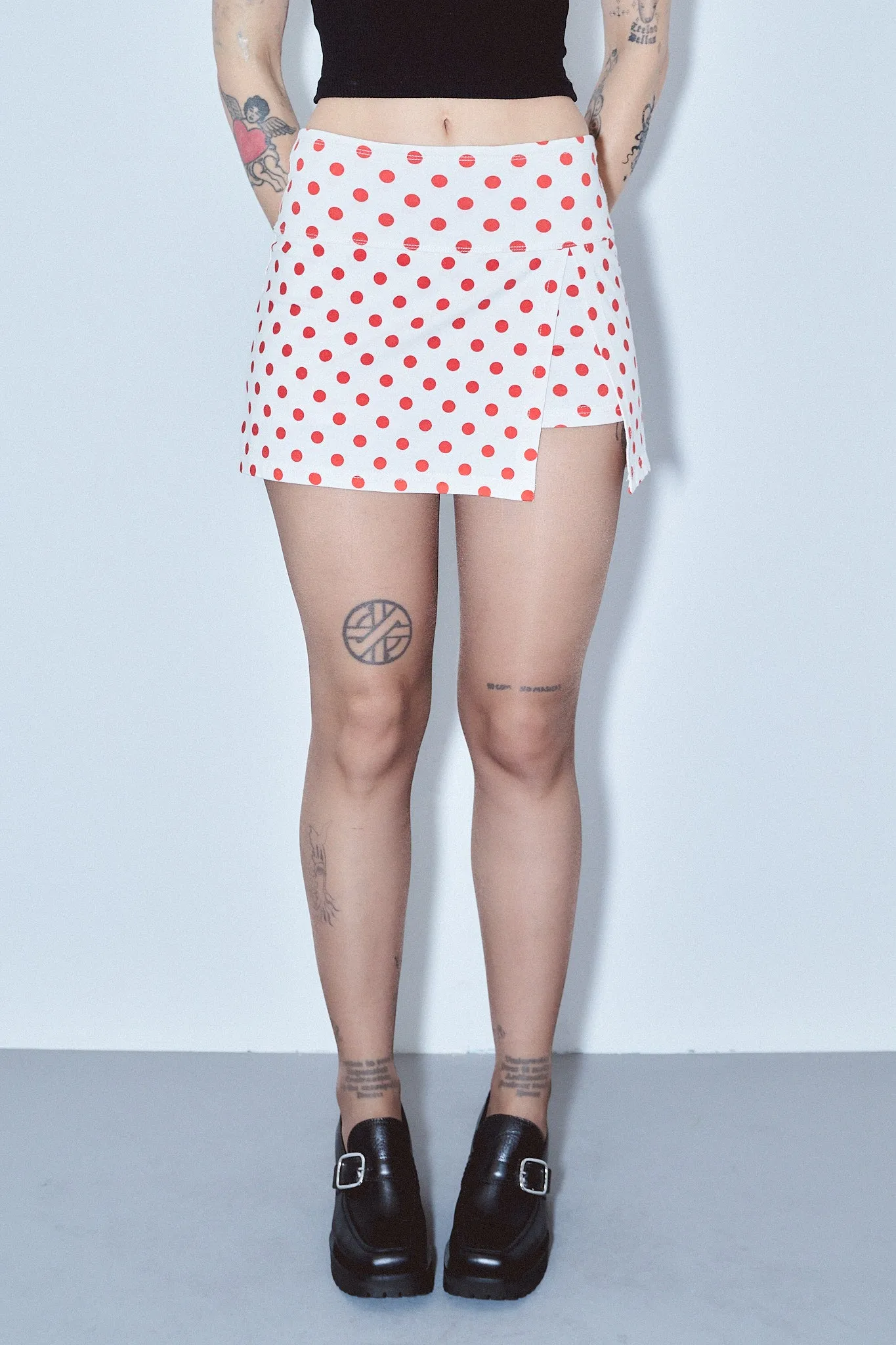 Scrap Skort - Red Polka Dot XS sold by Fashion Brand Company
