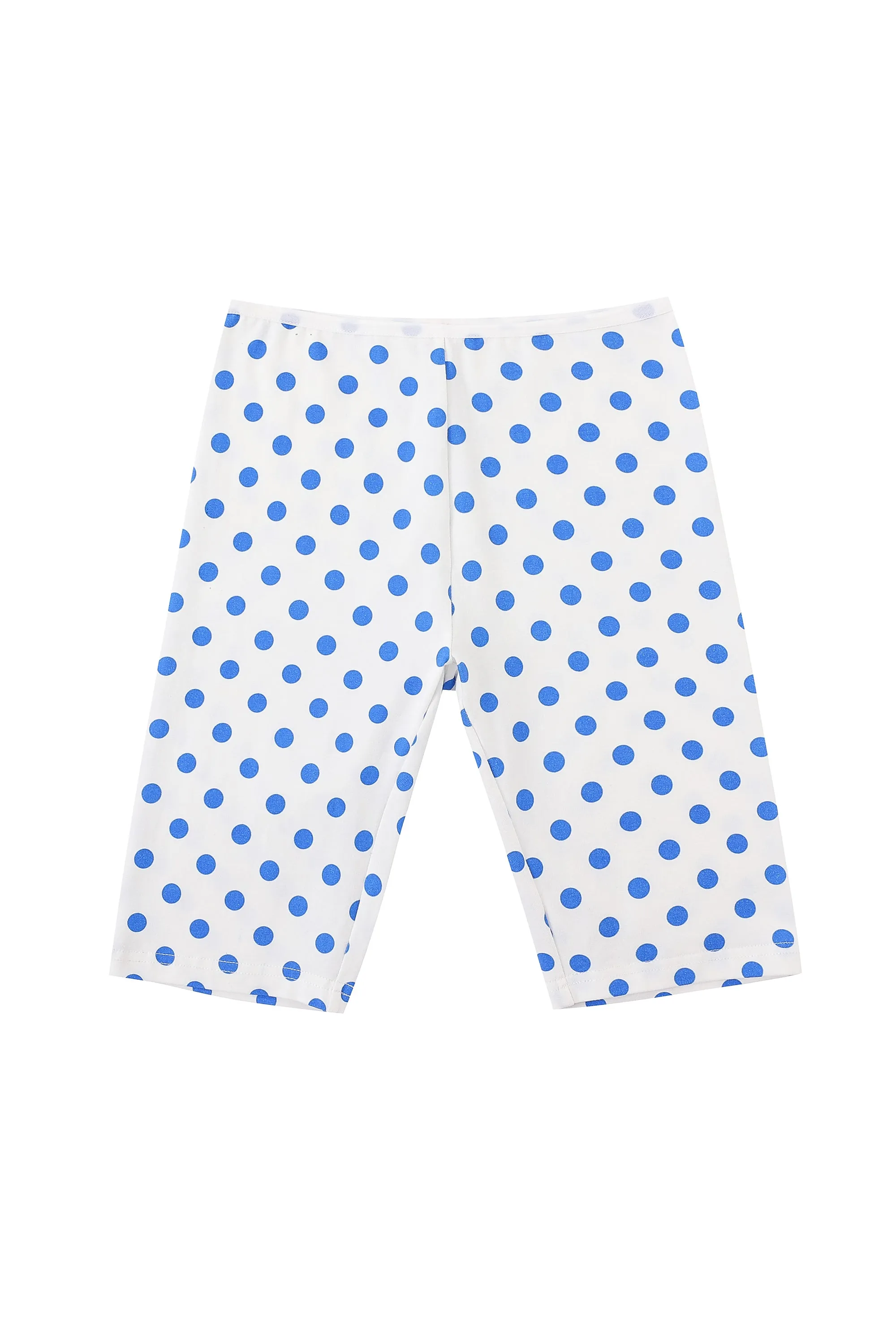 3 left - Cotton Bike Shorts Blue Polka Dot sold by Fashion Brand Company