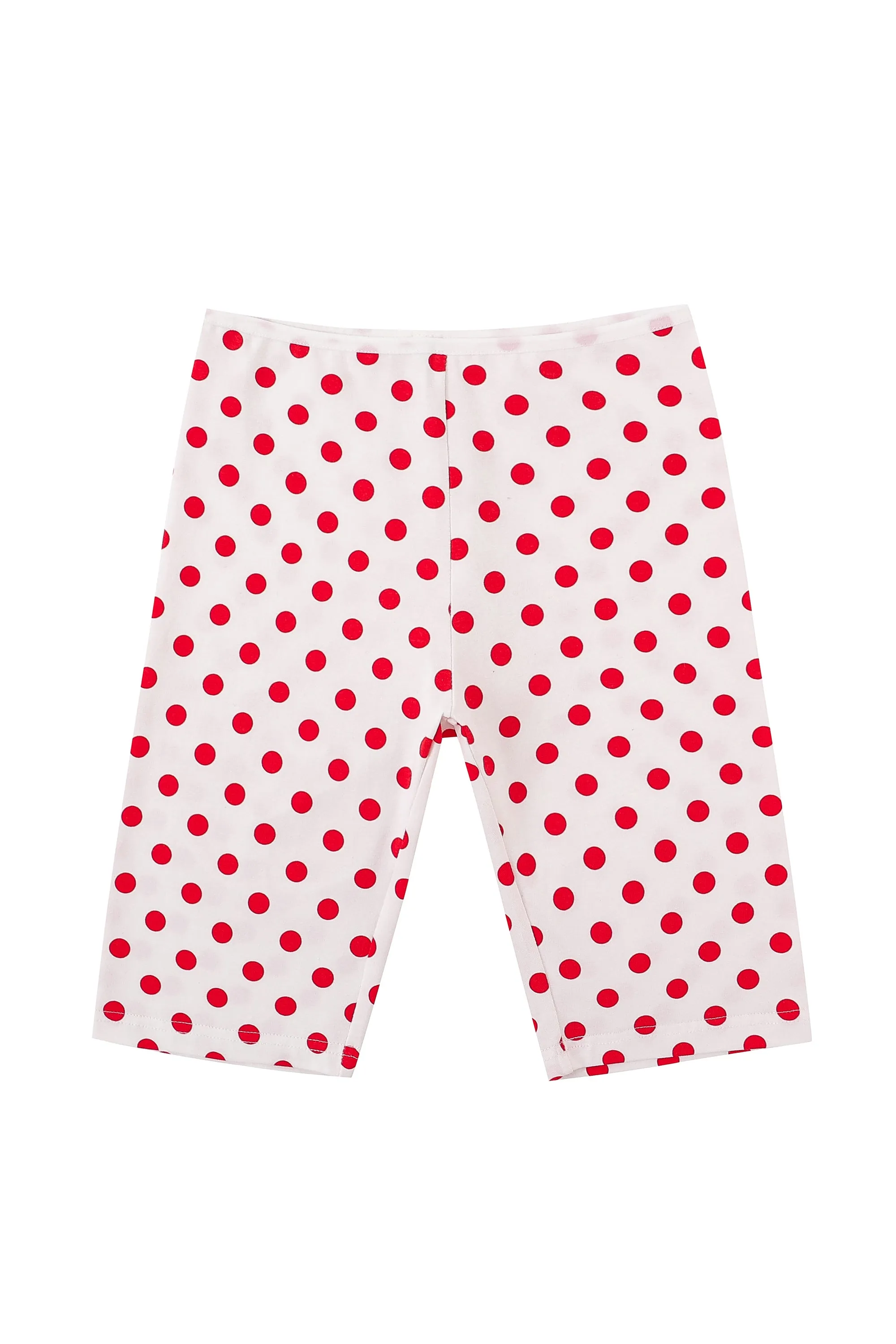 Cotton Bike Shorts Red Polka Dot sold by Fashion Brand Company