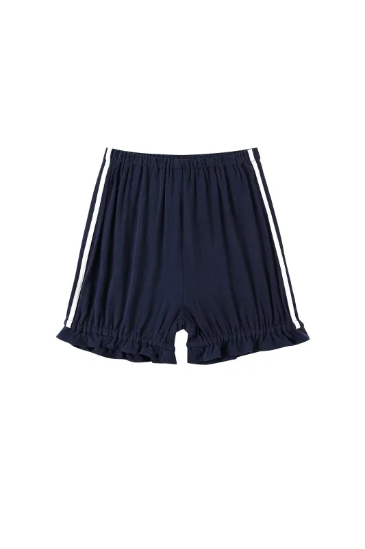 Sporty Soft Linen Bloomers Navy sold by Fashion Brand Company