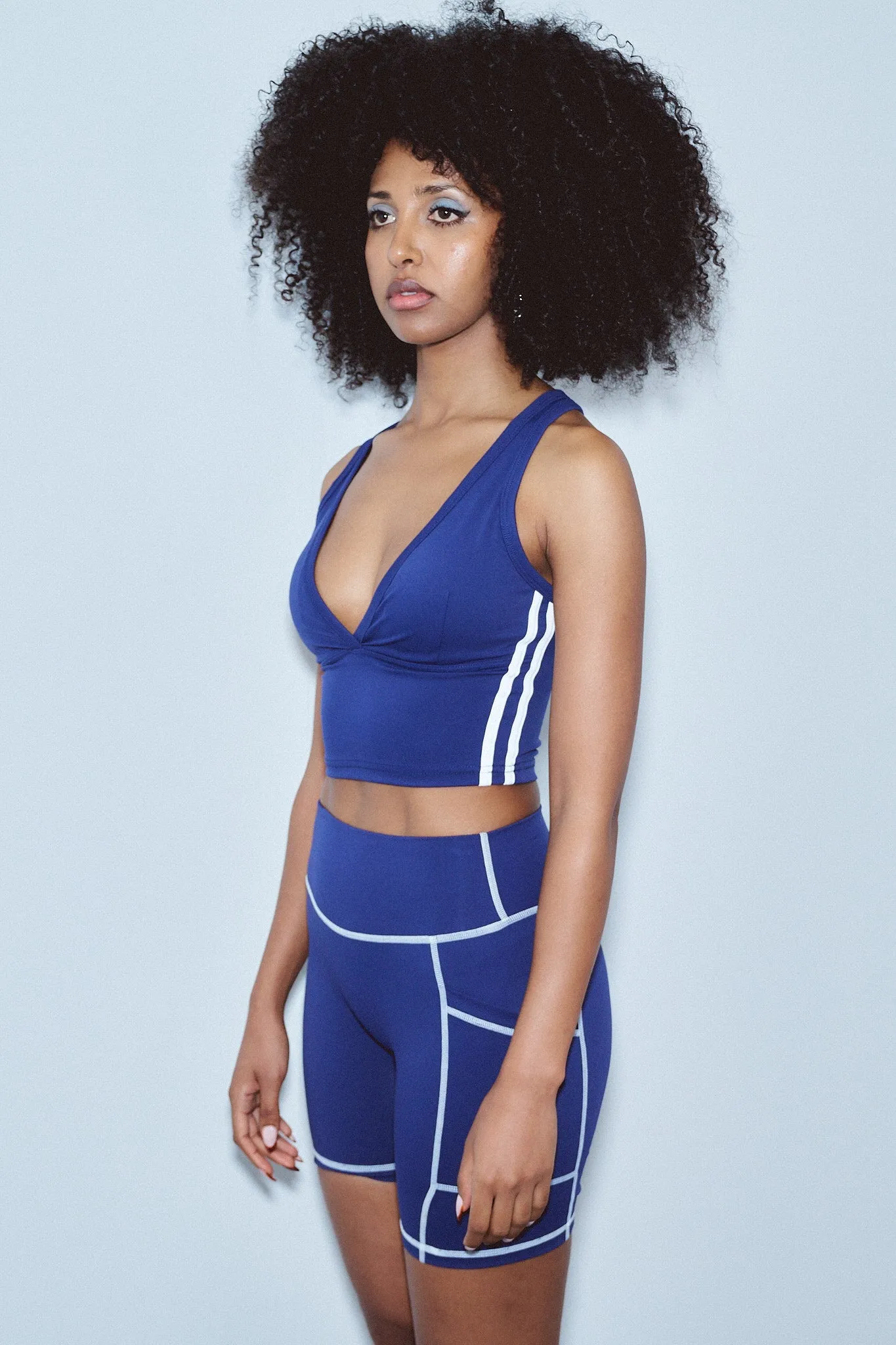 Sporty Spice Yoga/Swim Crossback Top Navy sold by Fashion Brand Company product image thumbnail 4