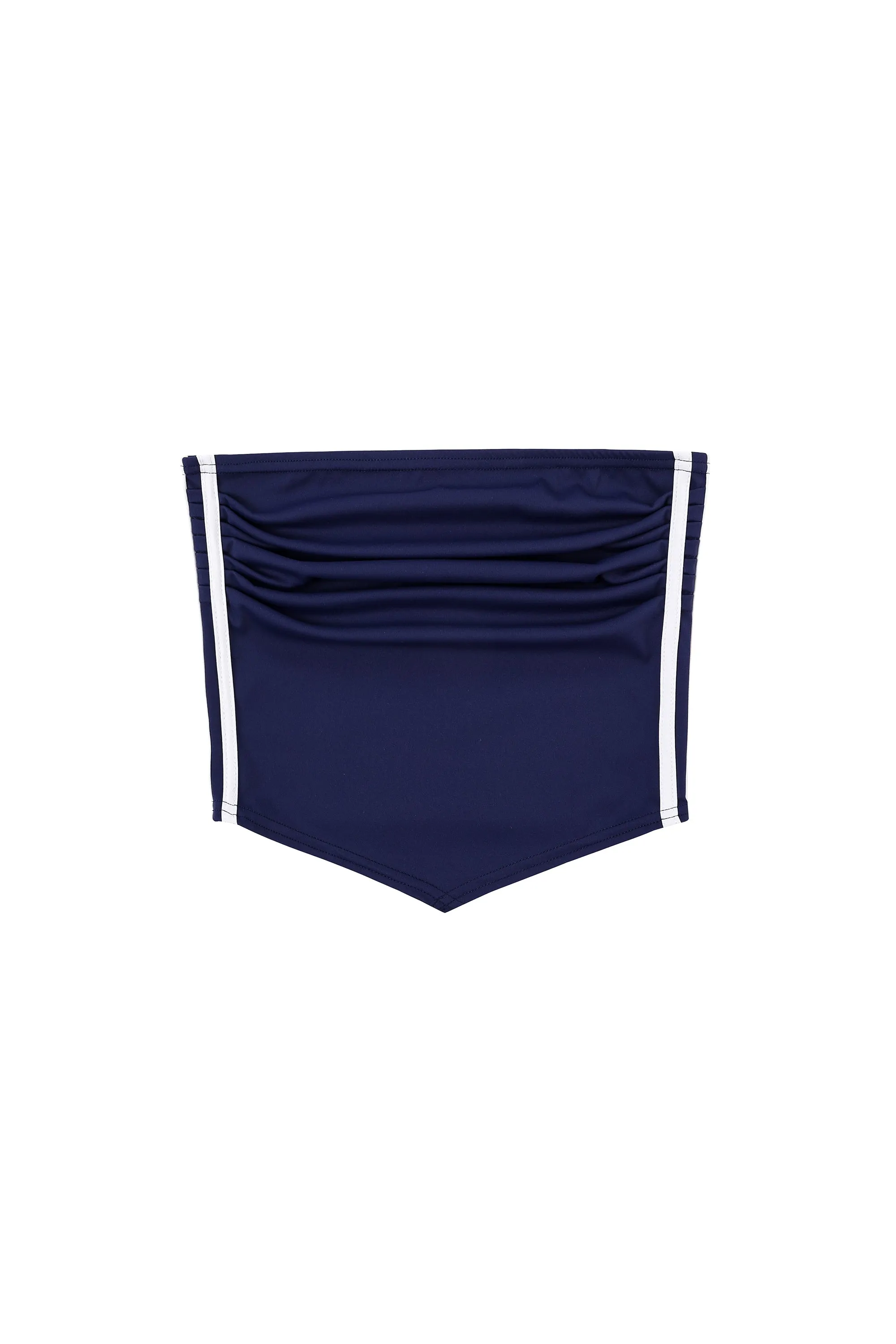 Navy Sporty Strapless Tube Swim Top sold by Fashion Brand Company
