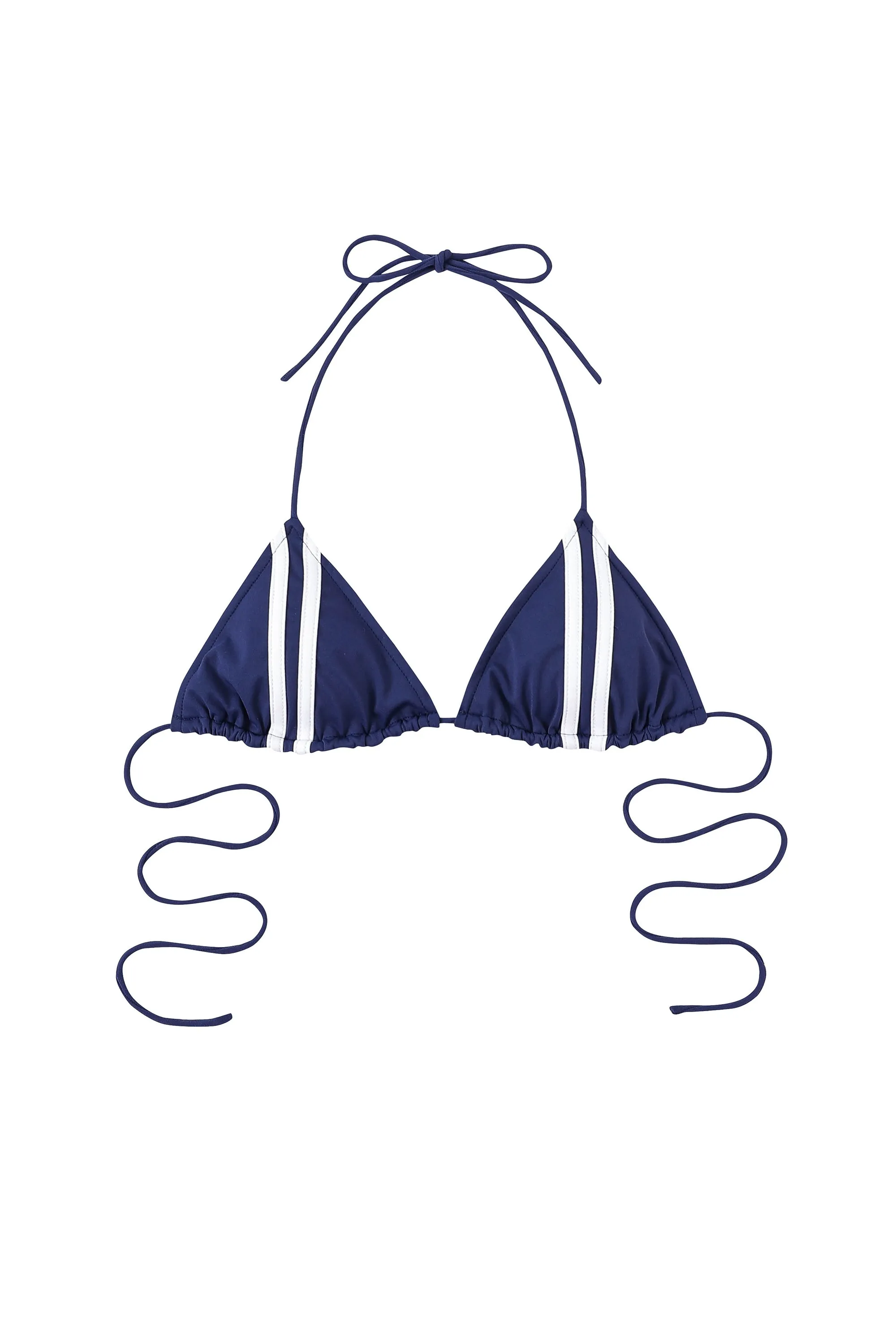 Navy Sporty Bikini Swim Top sold by Fashion Brand Company product image thumbnail 2
