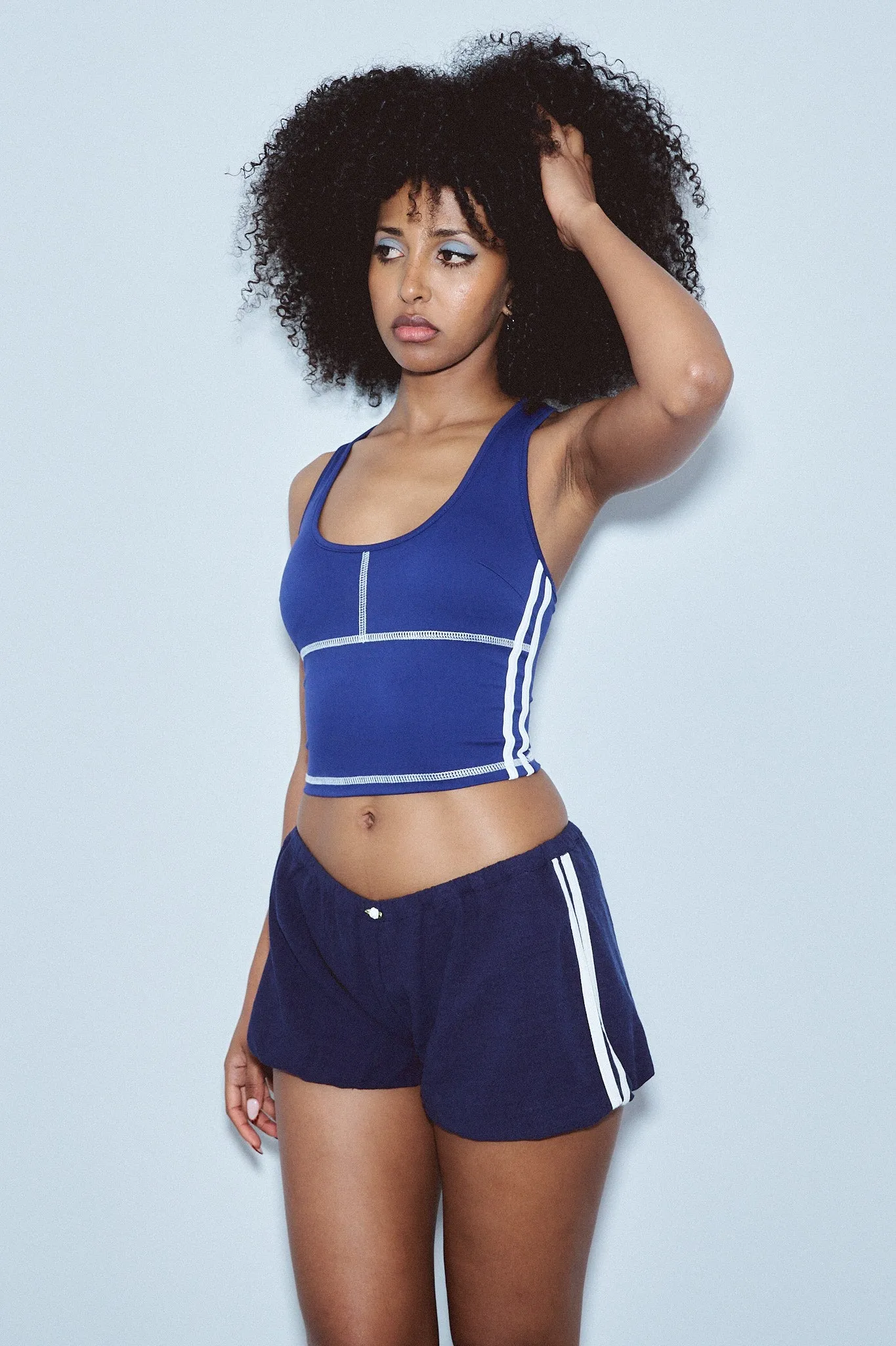 Scoop Yoga Top Navy Sporty Spice sold by Fashion Brand Company
