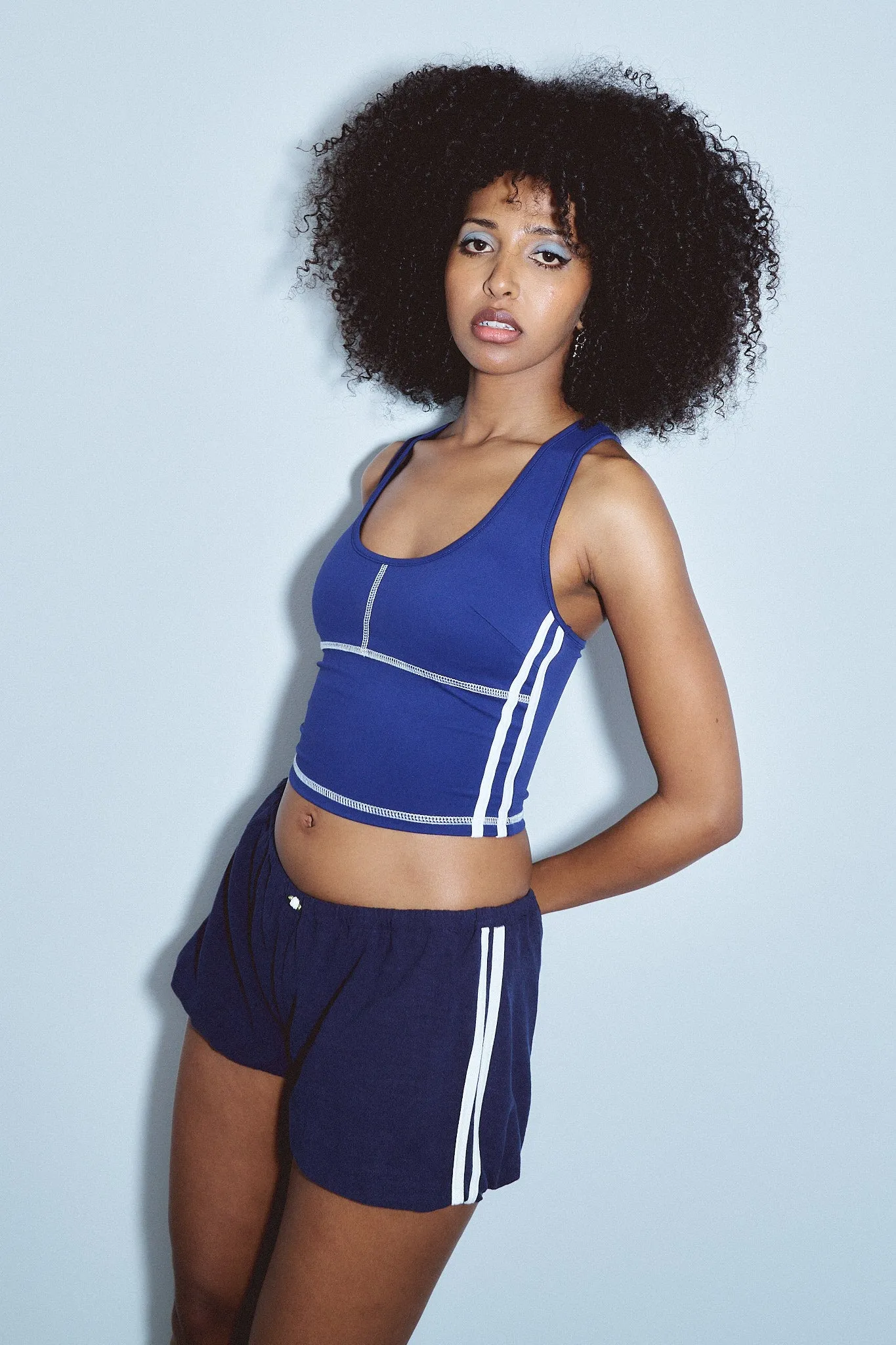 Scoop Yoga Top Navy Sporty Spice sold by Fashion Brand Company product image thumbnail 3