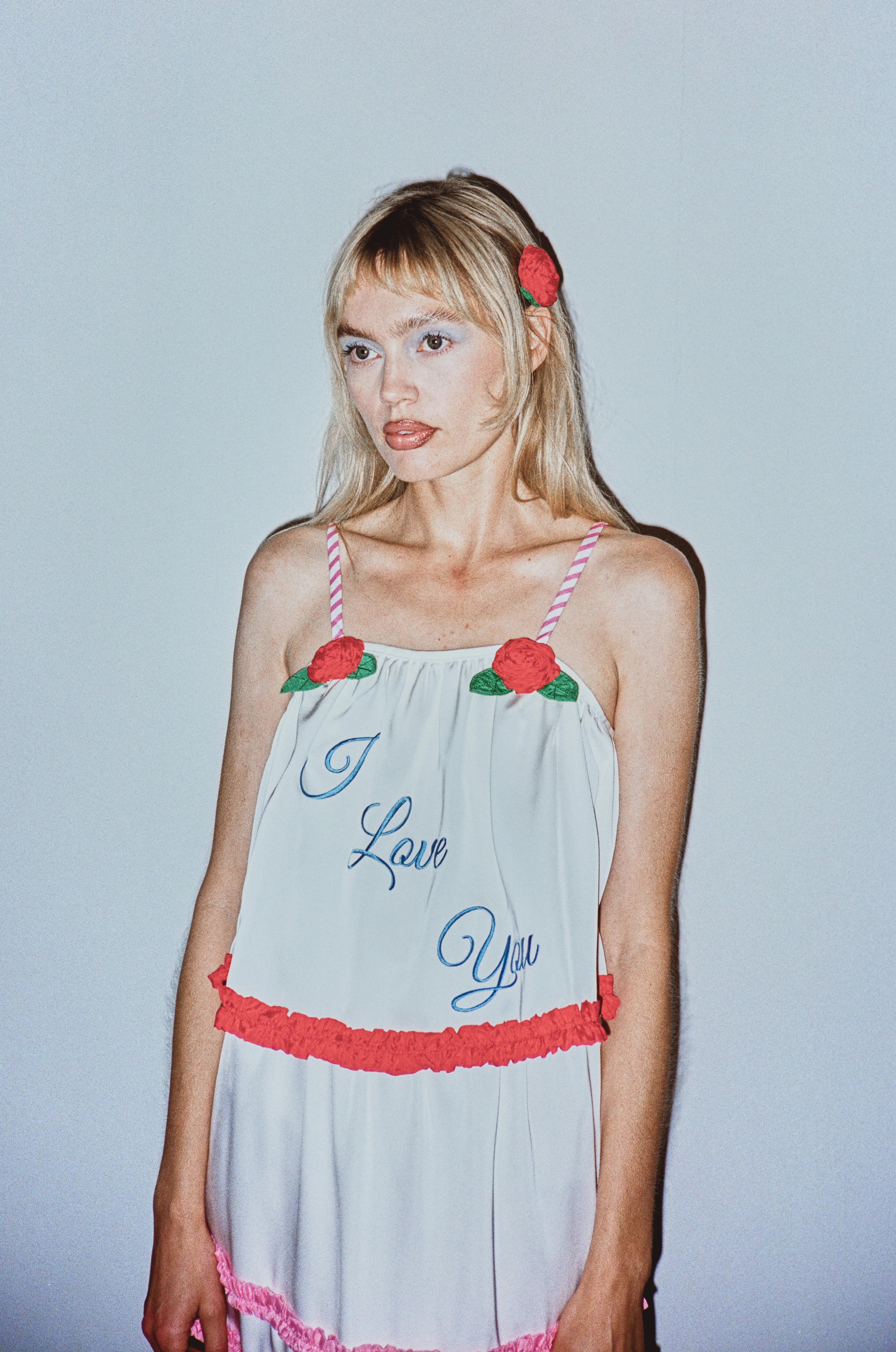 Frosted Cake Crop Cami 'I Love You' sold by Fashion Brand Company product image thumbnail 3