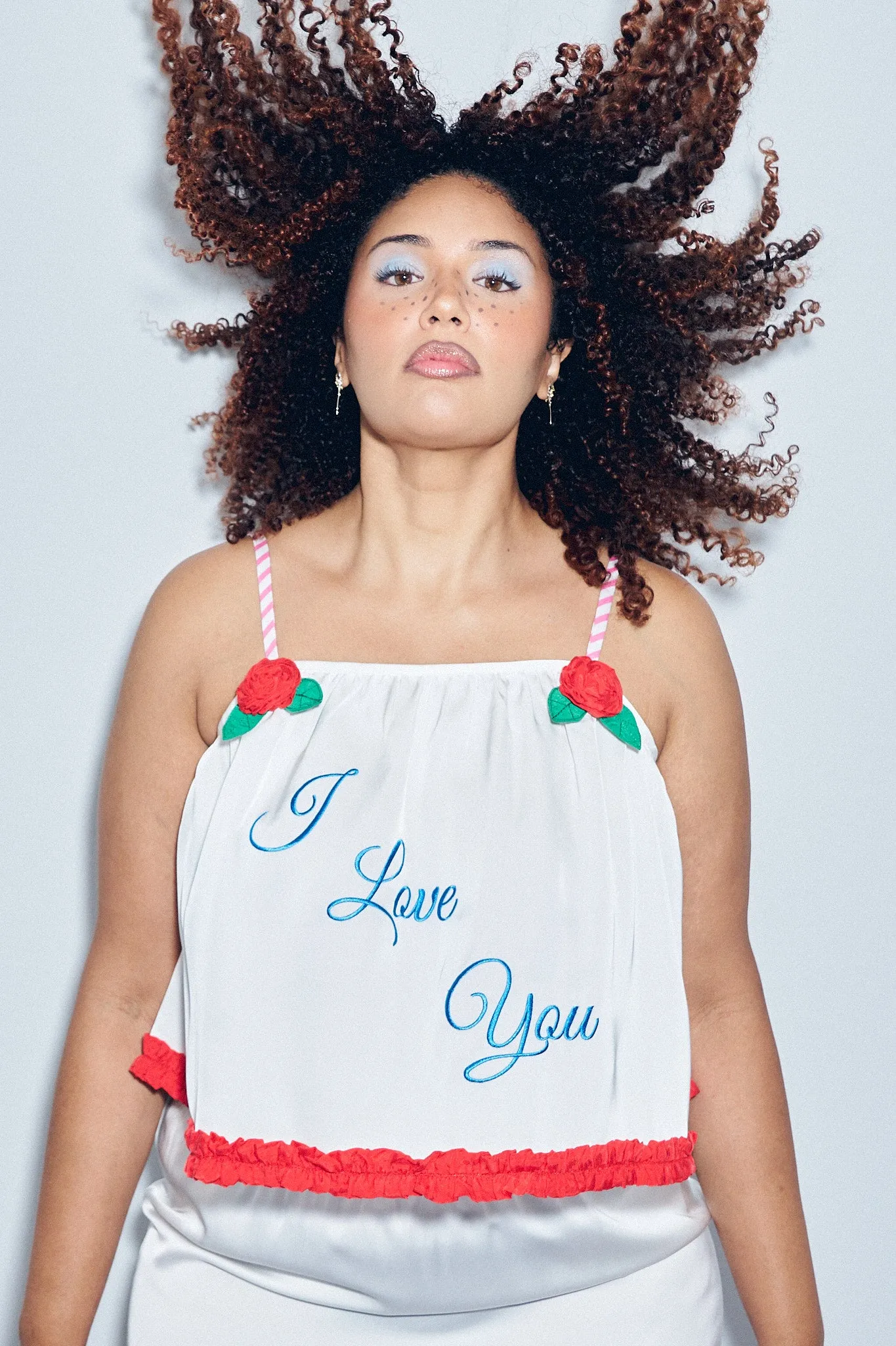 Frosted Cake Crop Cami 'I Love You' sold by Fashion Brand Company