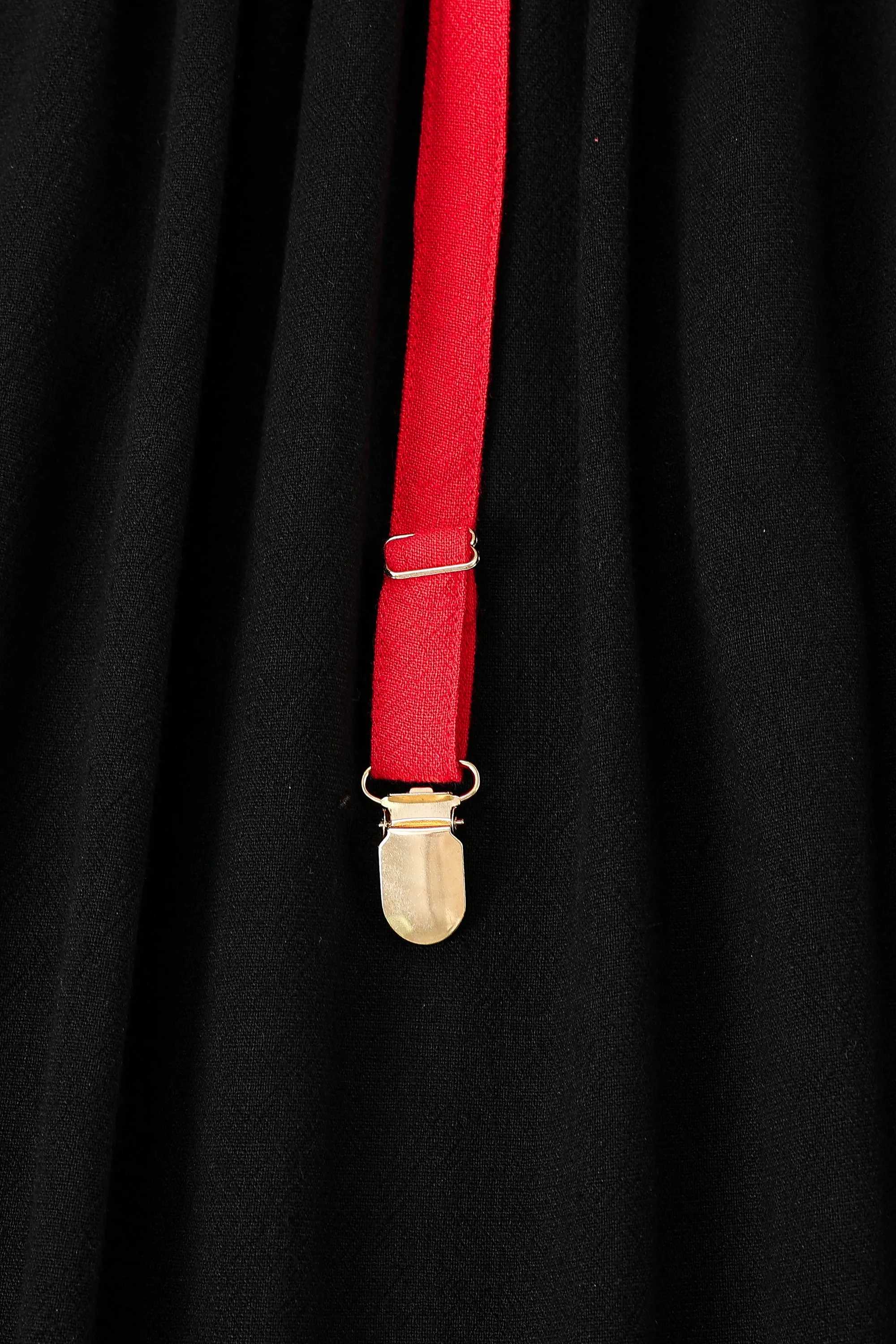 Garter Red/Black Linen Skirt sold by Fashion Brand Company product image thumbnail 5