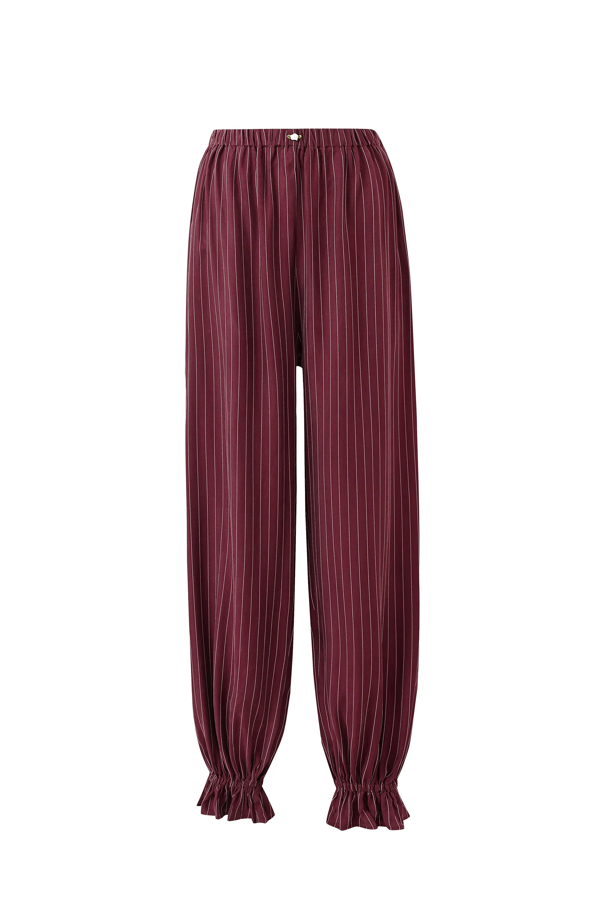 1 left - Long Bloomers Tencel Stripe Maroon sold by Fashion Brand Company