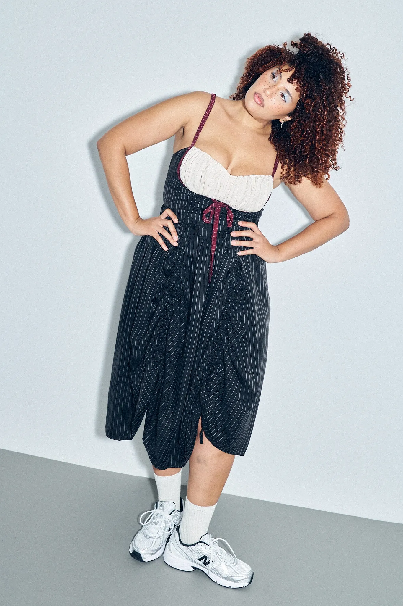 Pirate Queen Tencel Stripe Dress sold by Fashion Brand Company product image thumbnail 5