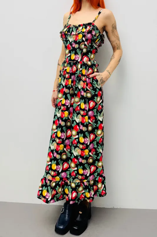 SAMPLE #574 - S Veggie Tank Maxi Dress made by Fashion Brand Company