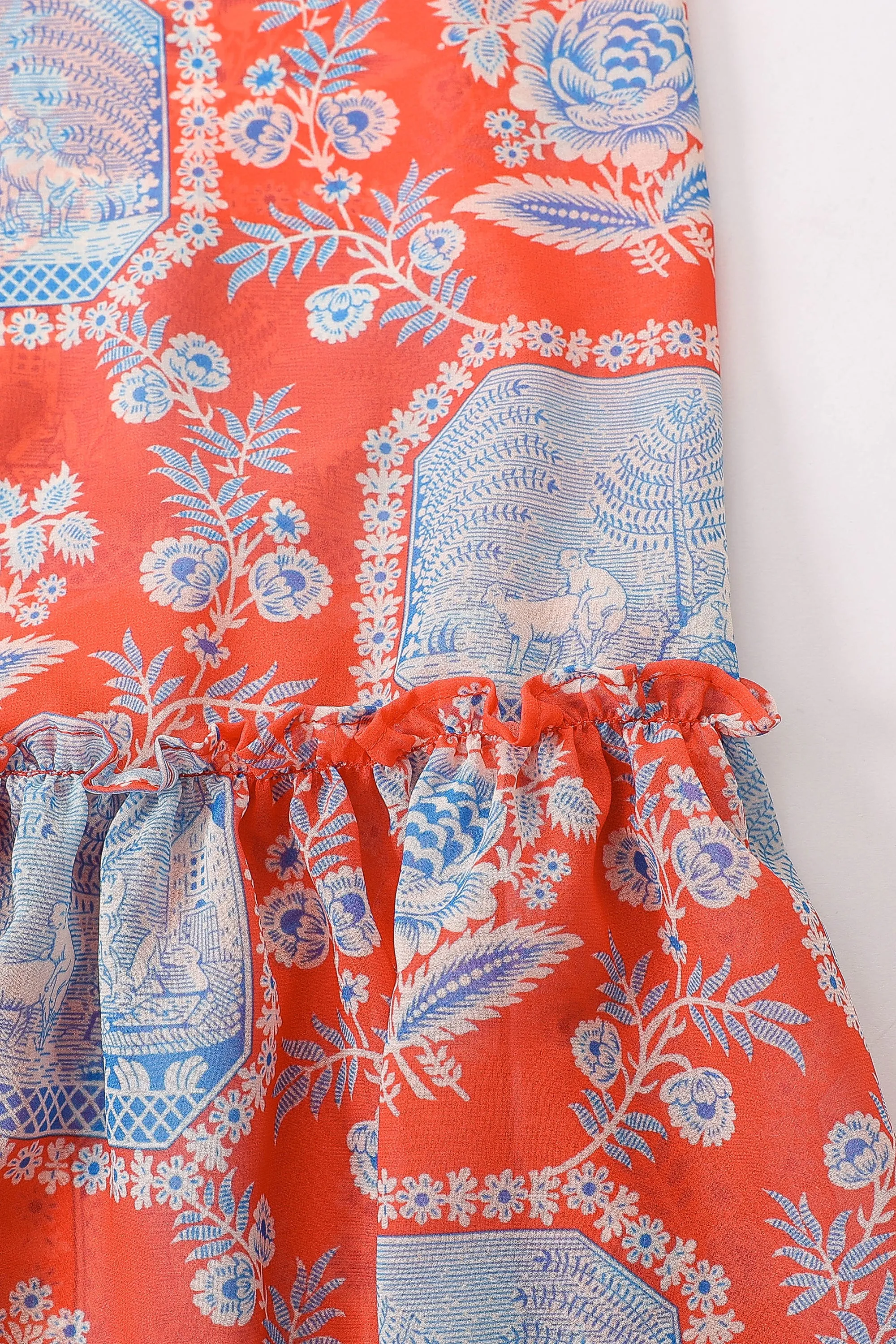 Chiffon Ruffle Duster French Sex sold by Fashion Brand Company product image thumbnail 3