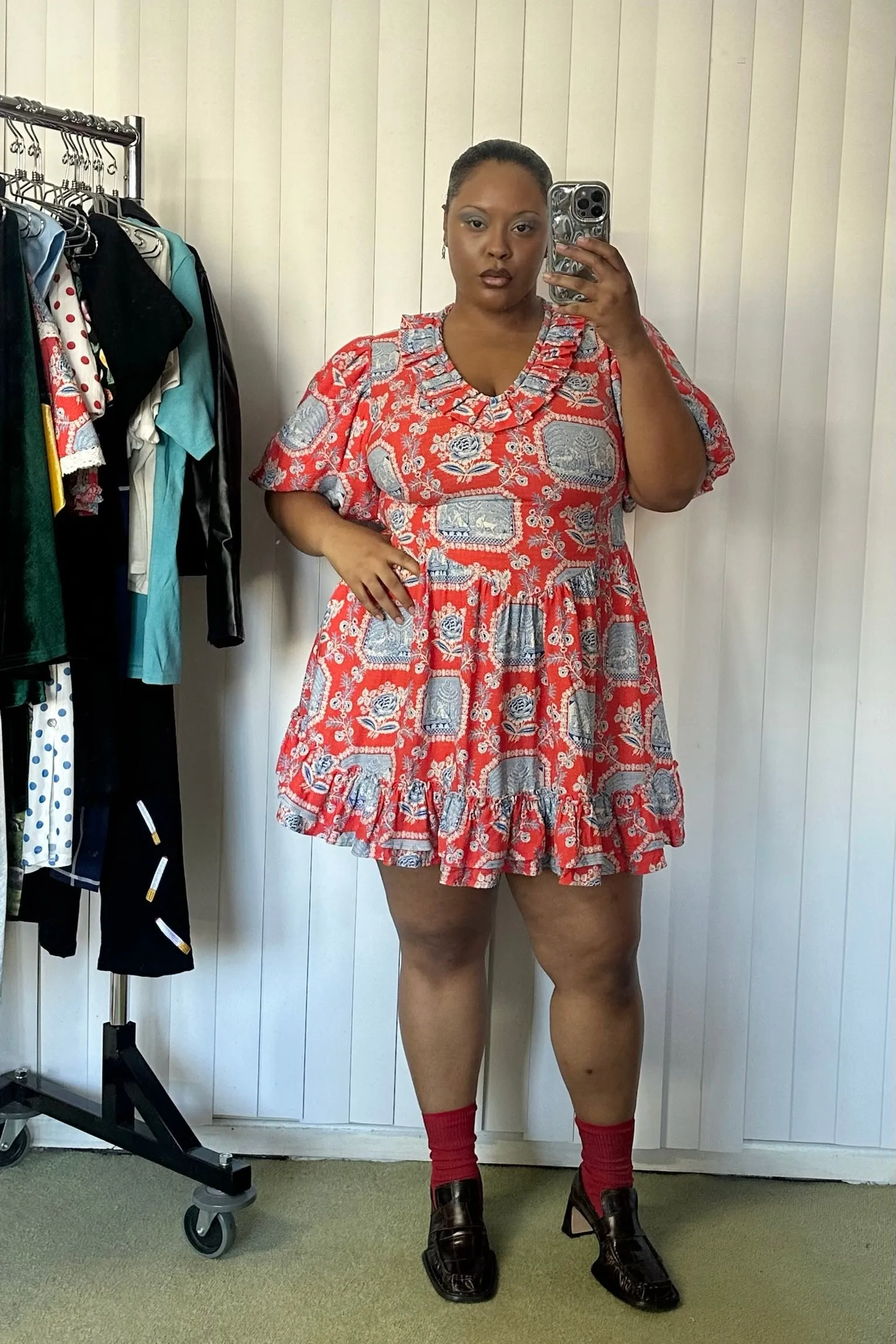 Soft Linen Ruffle Mini Dress French Sex sold by Fashion Brand Company