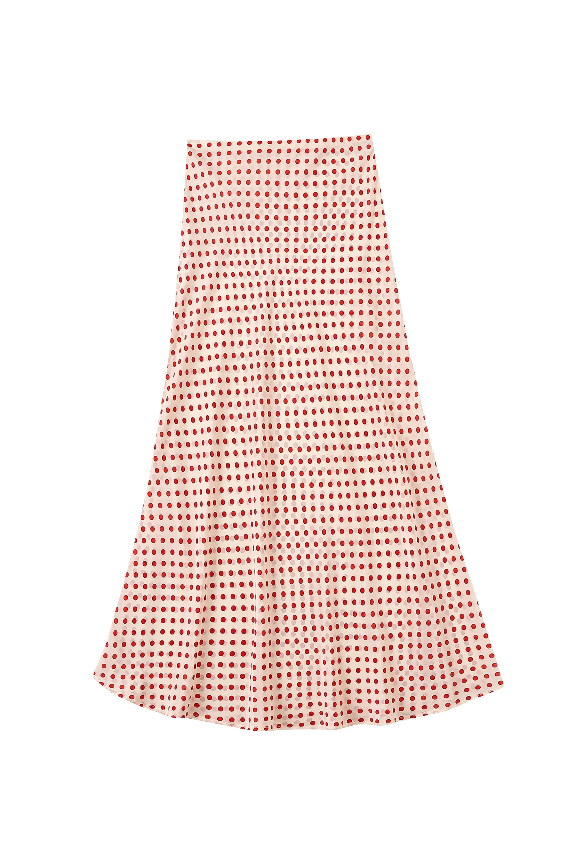 Silk Skirt Red Polka Dot sold by Fashion Brand Company product image thumbnail 2