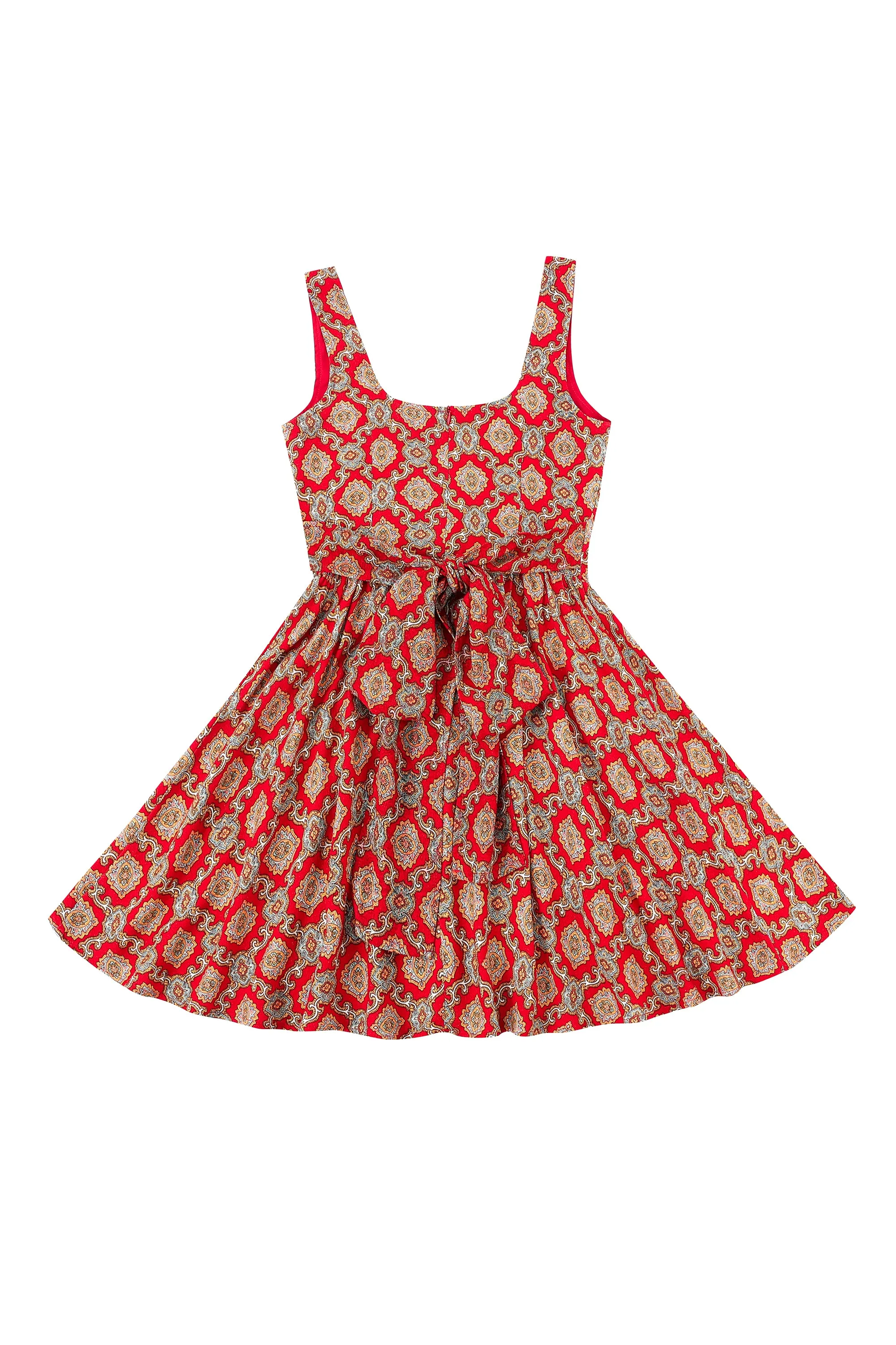 Trad Mistress Soft Linen Mini Dress Fancy Red Couch sold by Fashion Brand Company product image thumbnail 3