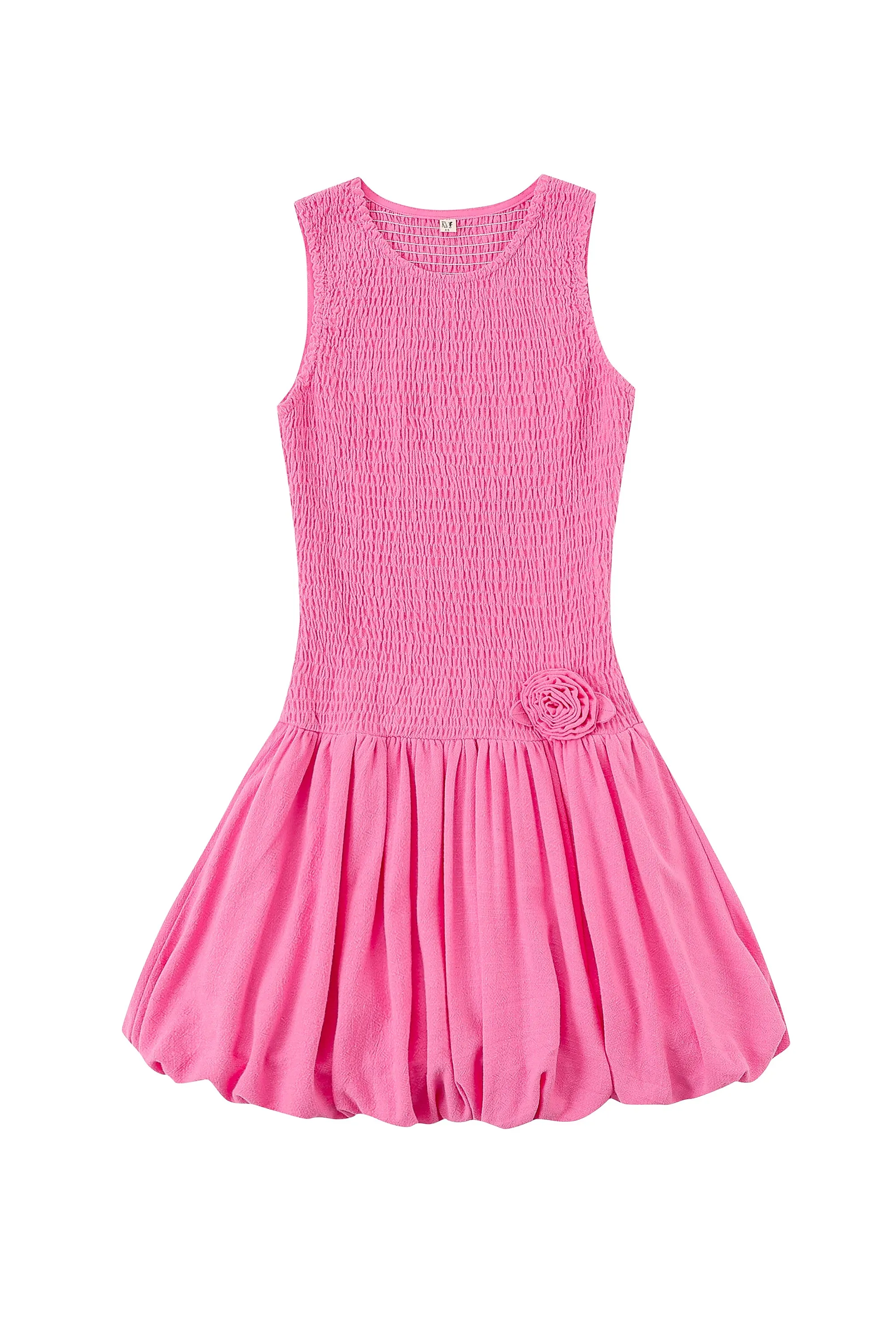 Pink Soft Linen Bubble Mini sold by Fashion Brand Company