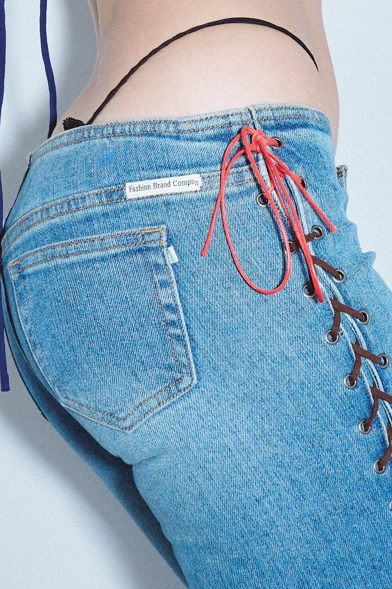 Coyote Ugly Lace Up Jeans sold by Fashion Brand Company