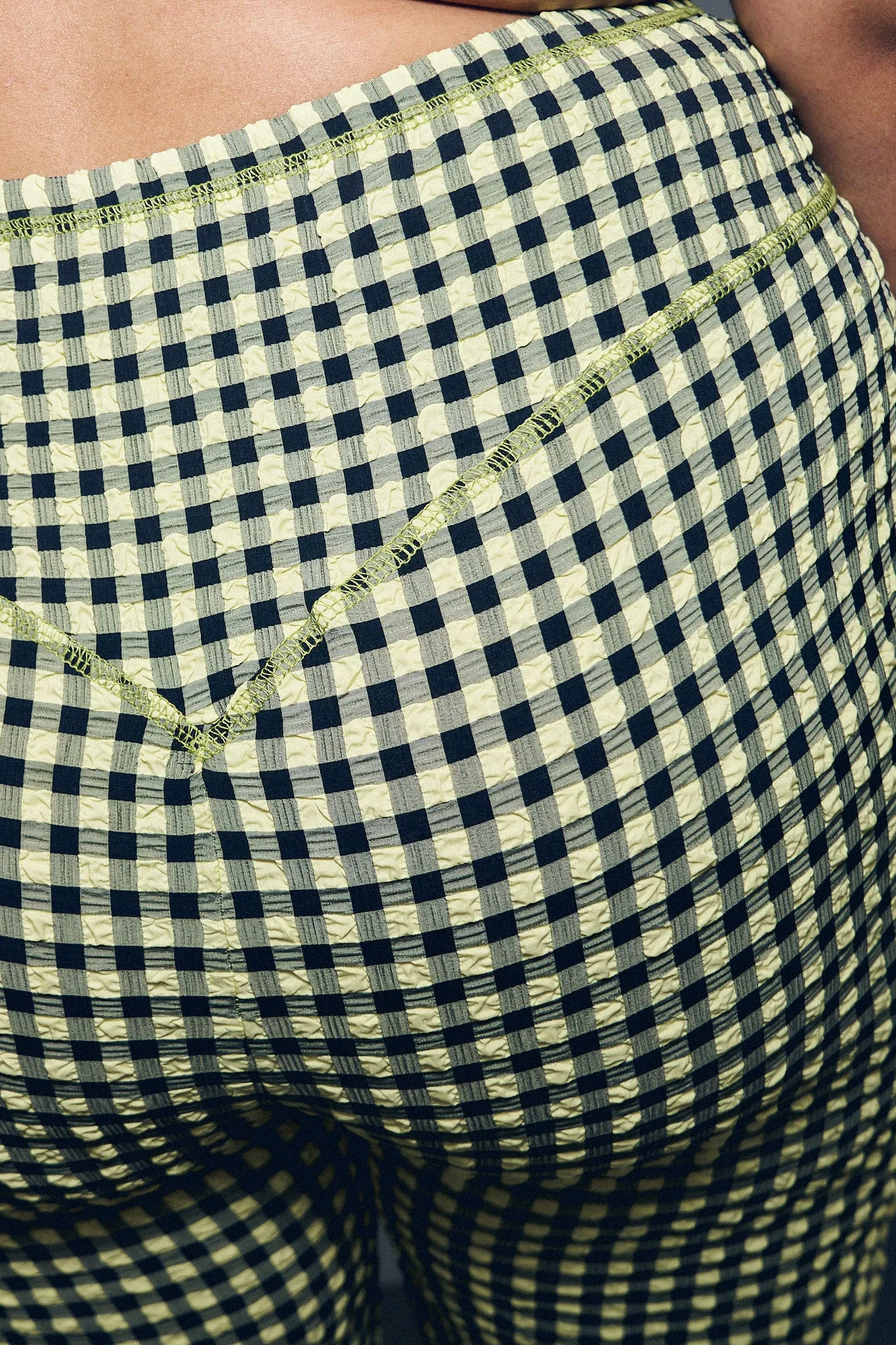 1 left - Stretch Pants Yellow Gingham sold by Fashion Brand Company product image thumbnail 4