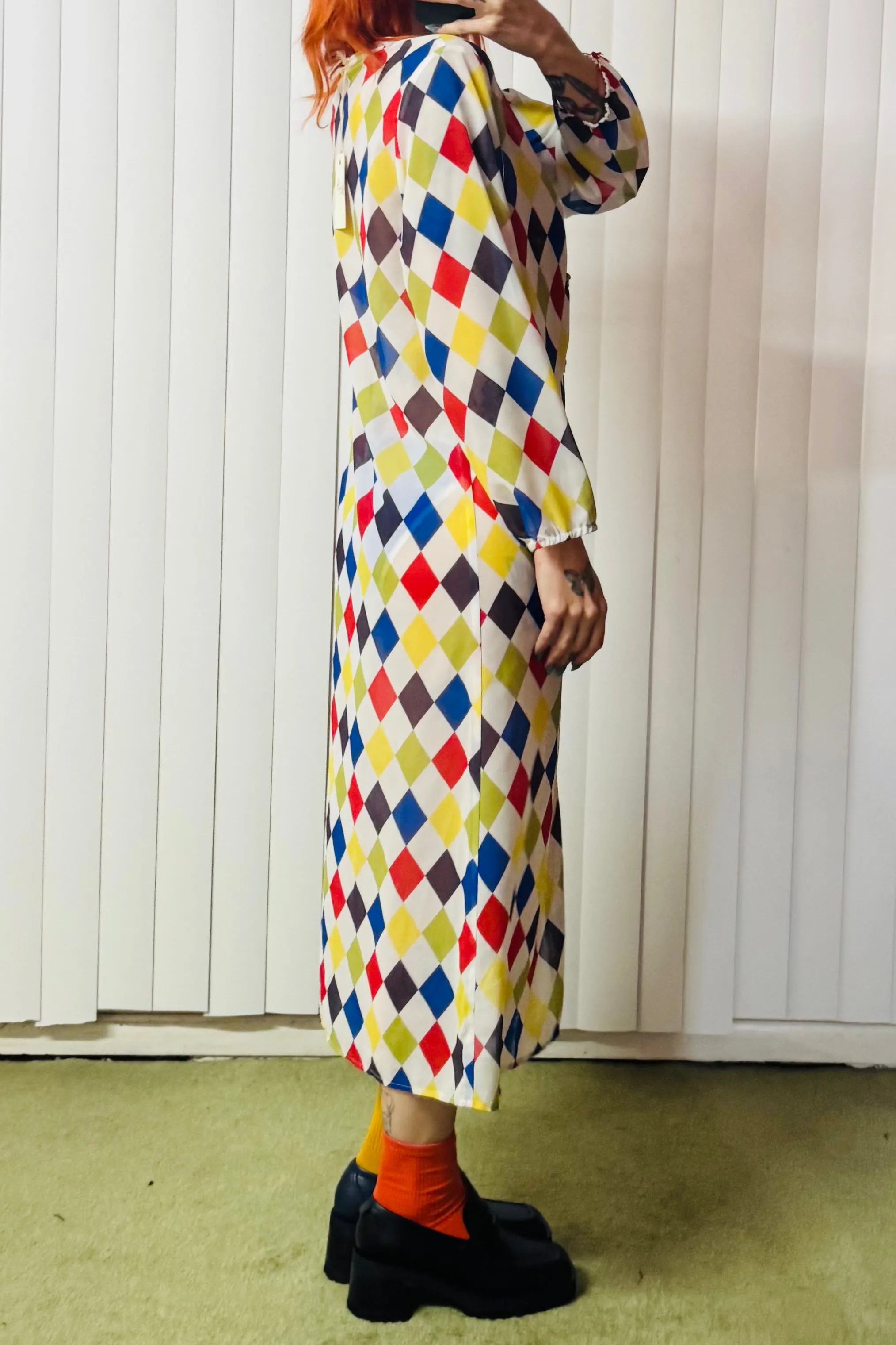 SAMPLE #605 - M Harlequin Chiffon Cover Up sold by Fashion Brand Company product image thumbnail 2