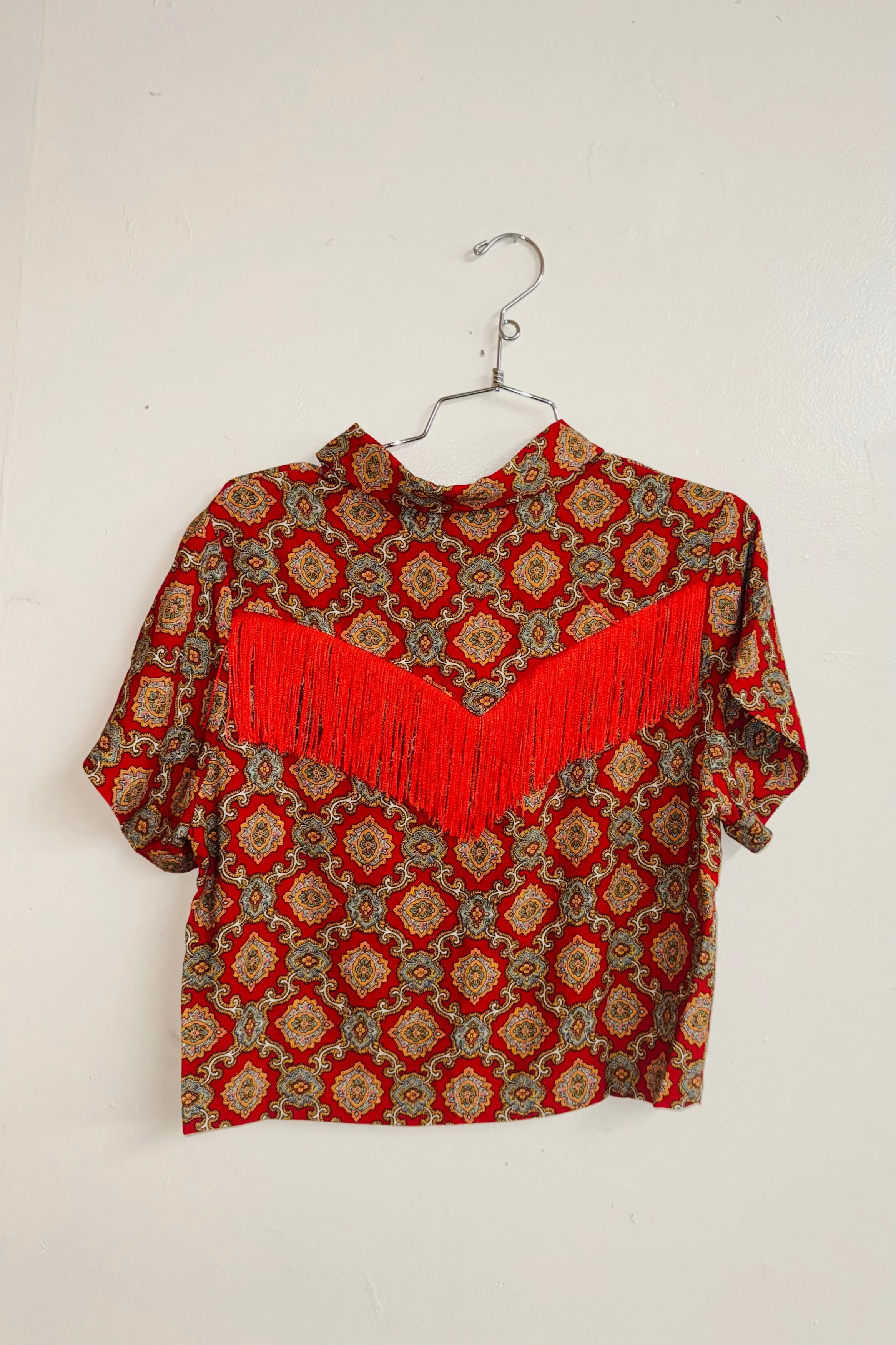 Scrap Linen Blouse #6 - S Red Couch sold by Fashion Brand Company product image thumbnail 2