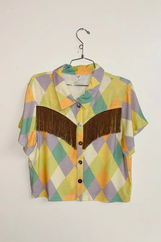 Scrap Linen Blouse #10 - M Diamond made by Fashion Brand Company