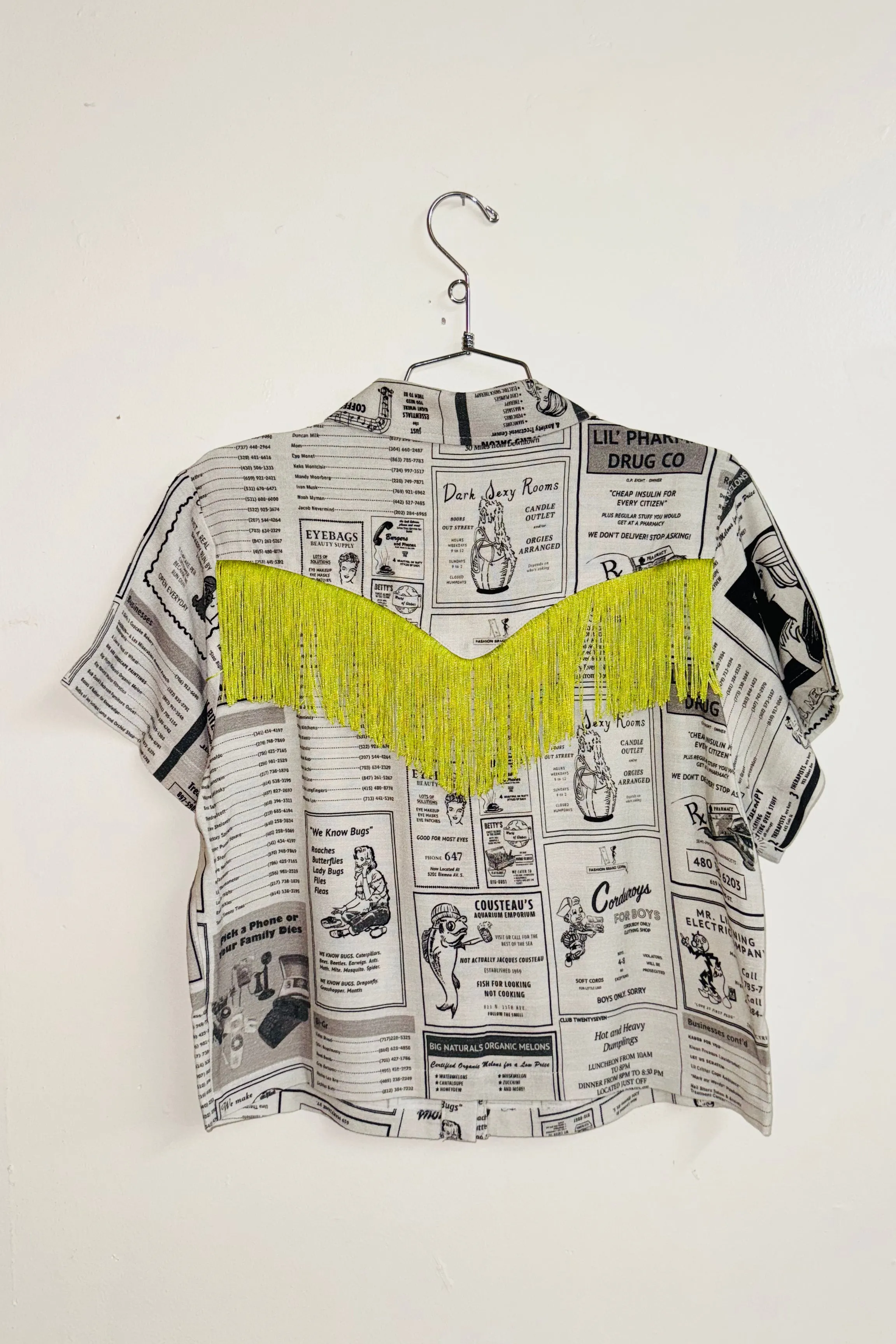 Scrap Linen Blouse #11 - M White Pages sold by Fashion Brand Company product image thumbnail 2