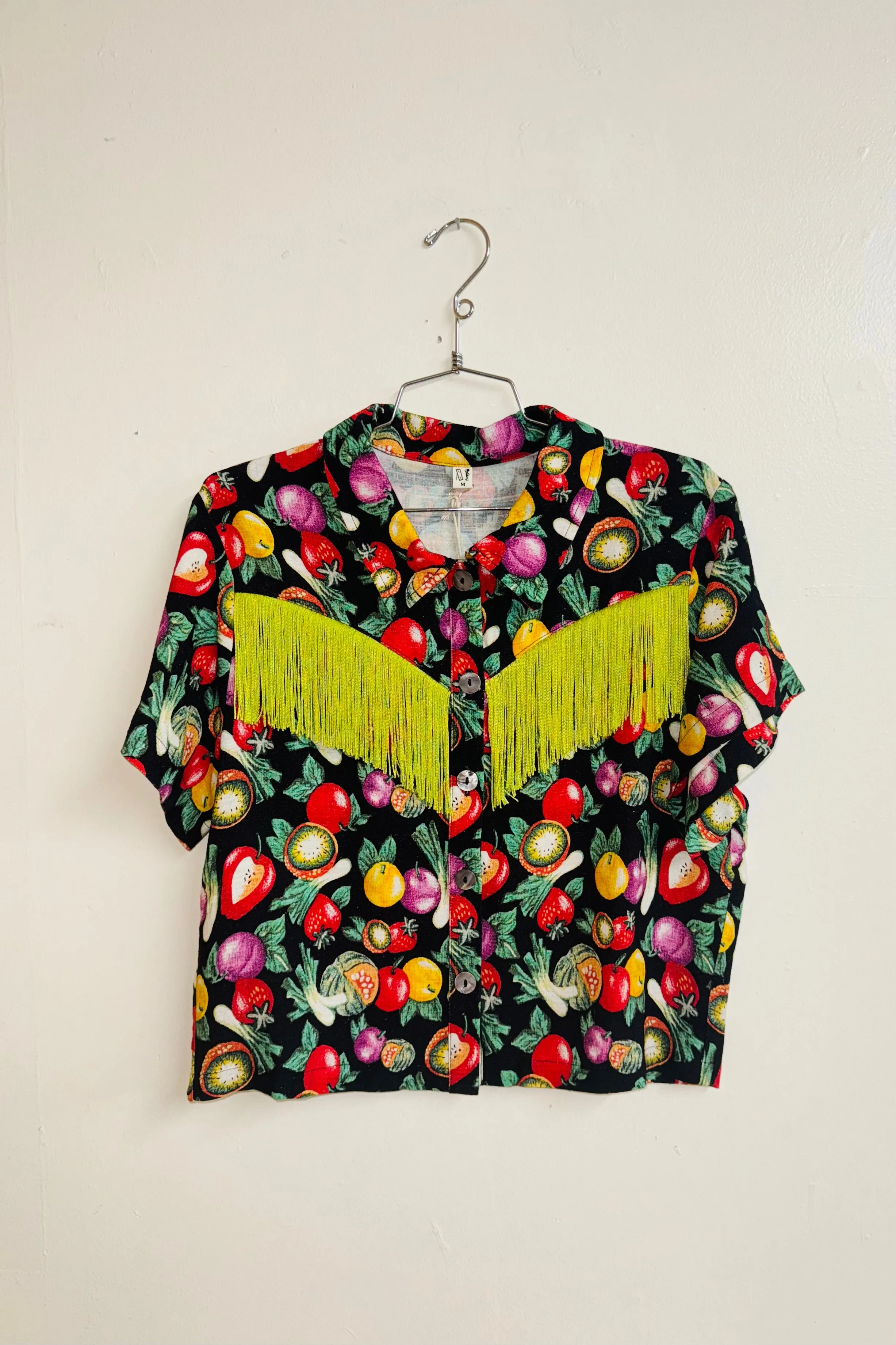 Scrap Linen Blouse #13 - M Vegetable Medley sold by Fashion Brand Company