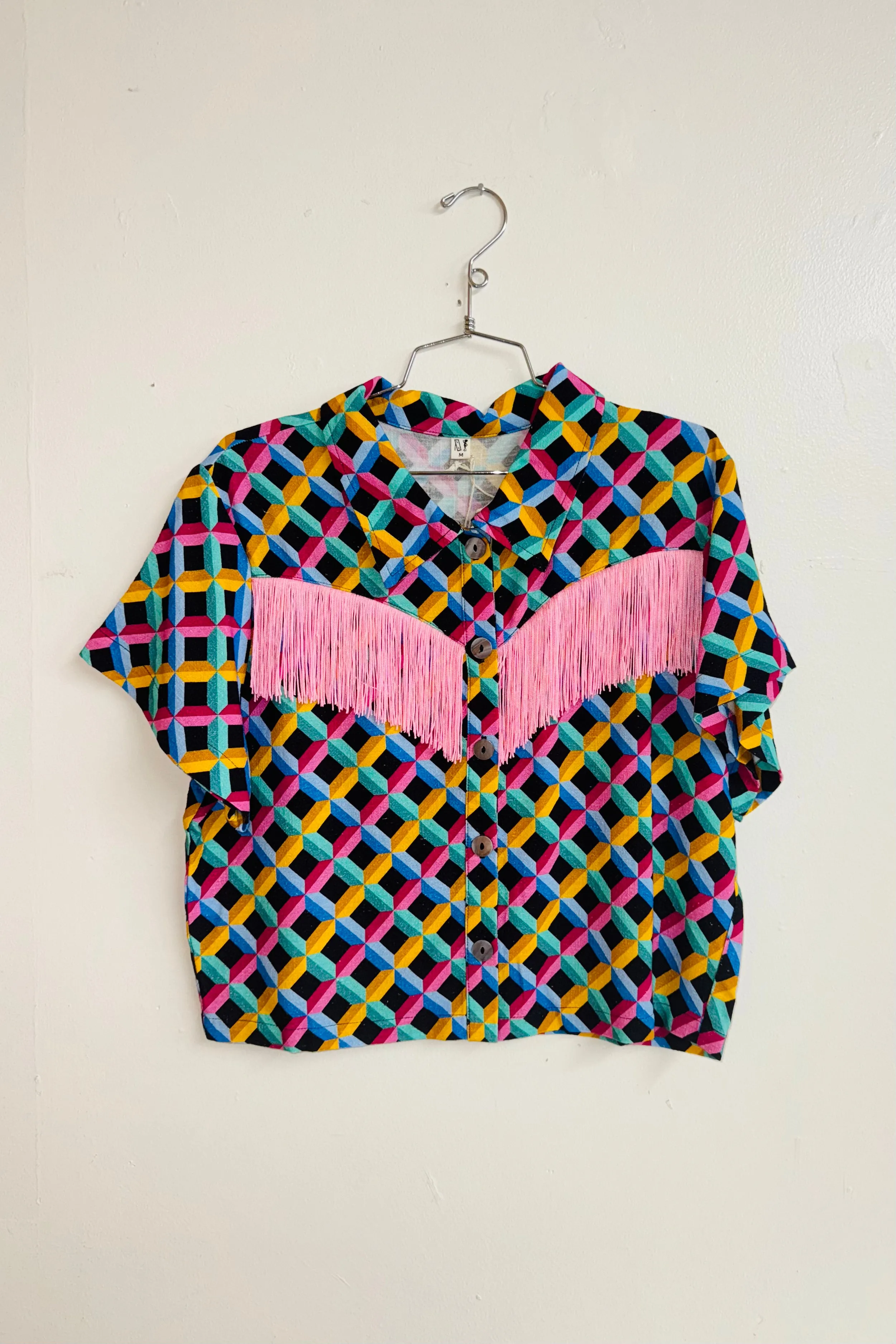 Scrap Linen Blouse #14 - M Screensaver sold by Fashion Brand Company