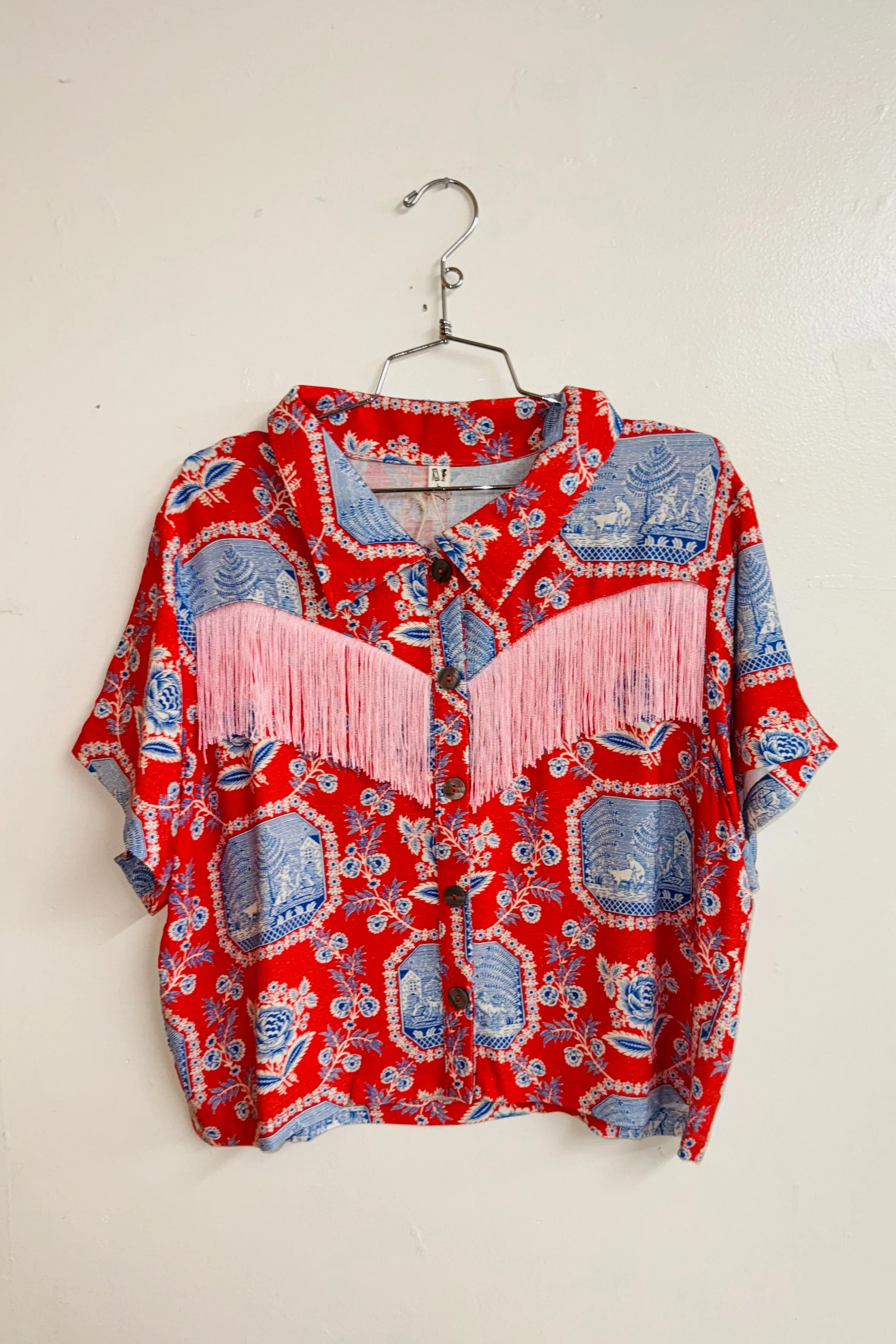 Scrap Linen Blouse #19 - L French Sex sold by Fashion Brand Company