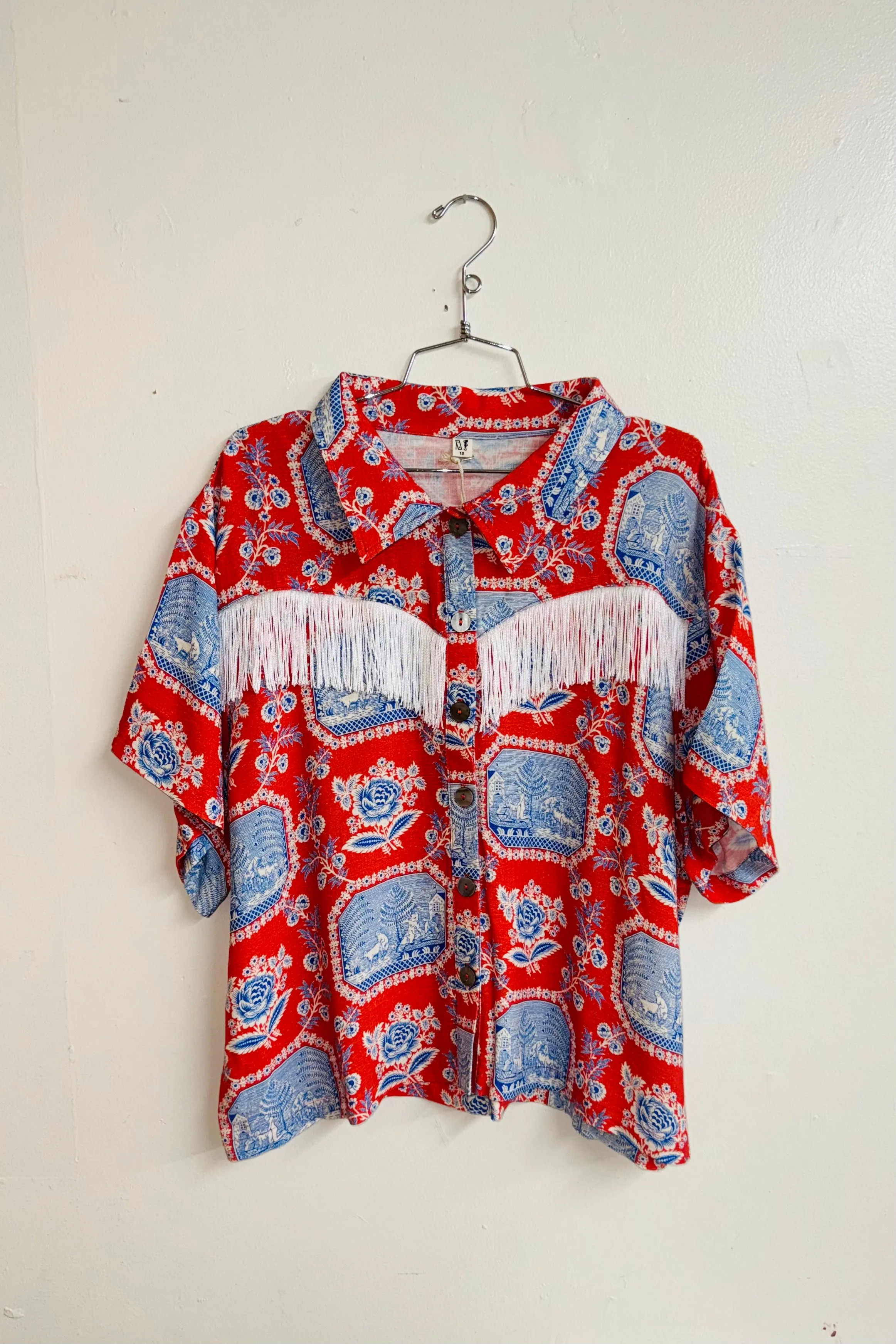 Scrap Linen Blouse #26 - 1X French Sex sold by Fashion Brand Company