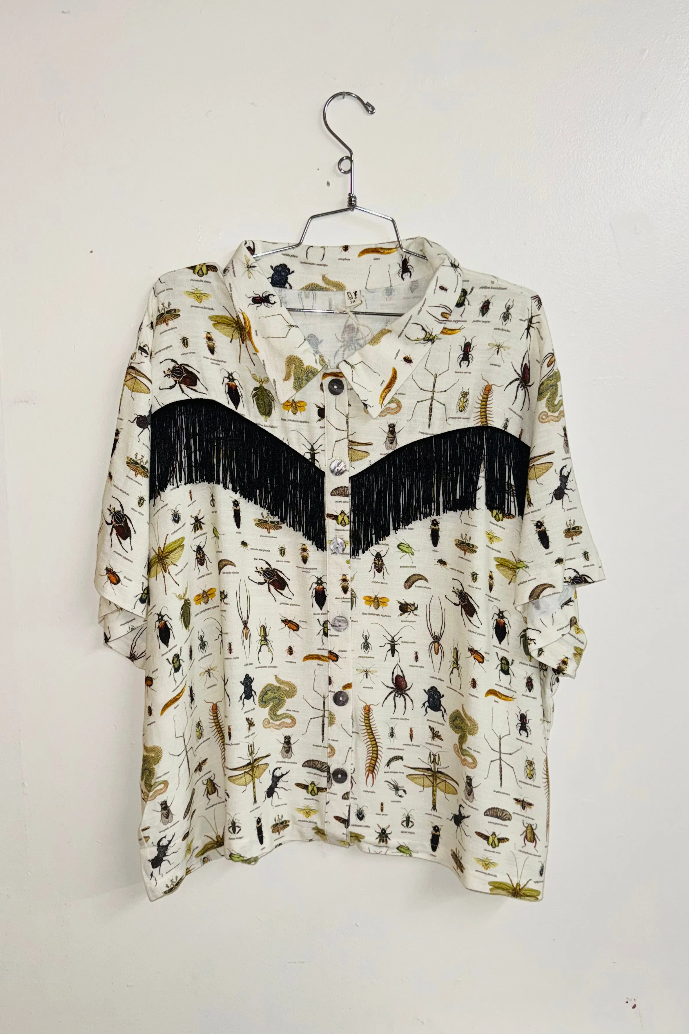 Scrap Linen Blouse #30 - 2X Worst Bugs sold by Fashion Brand Company