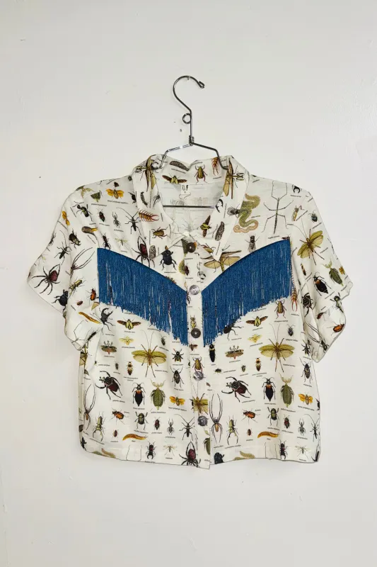 Scrap Linen Blouse #4 - S Worst Bugs made by Fashion Brand Company