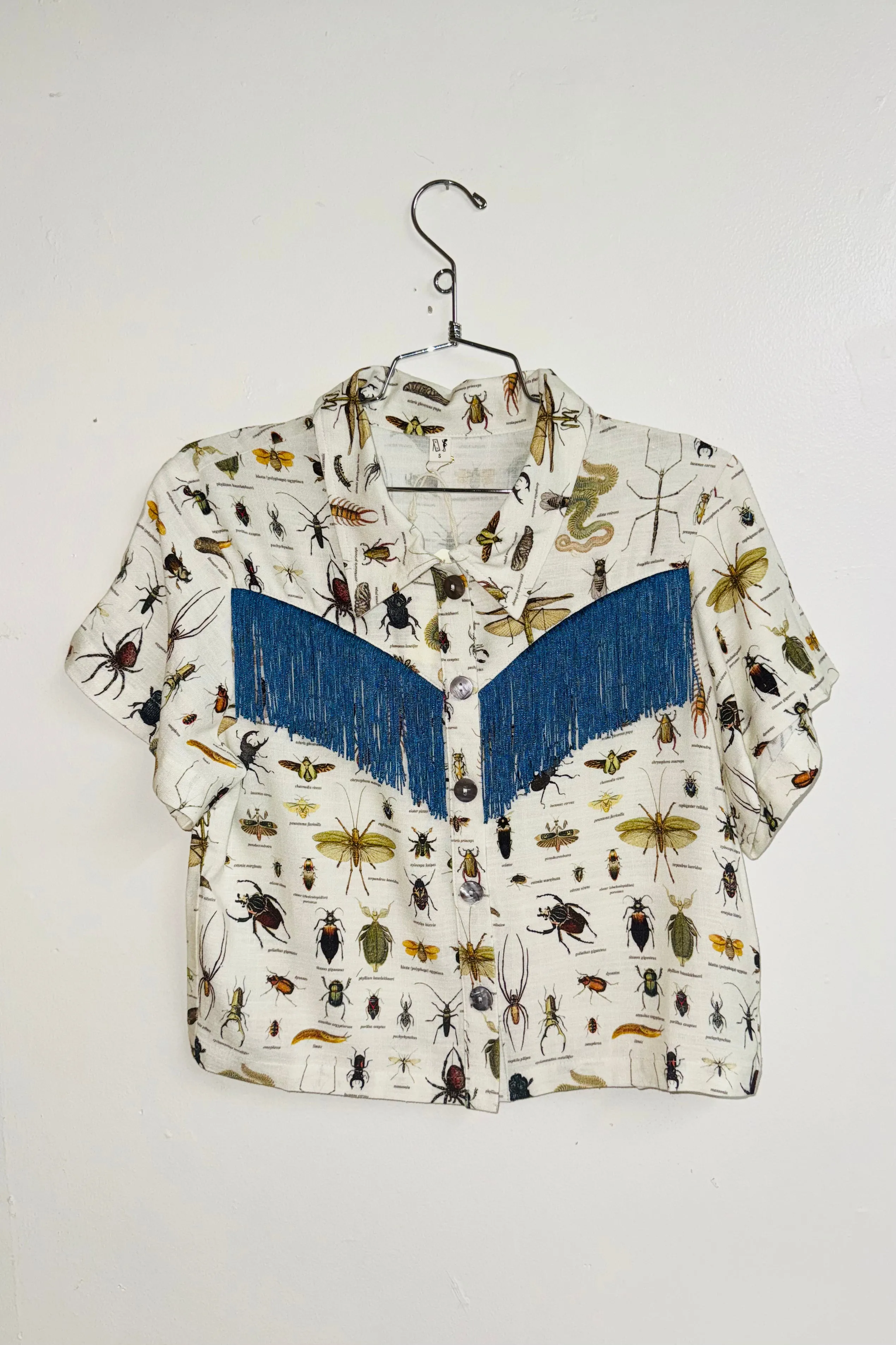 Scrap Linen Blouse #4 - S Worst Bugs sold by Fashion Brand Company