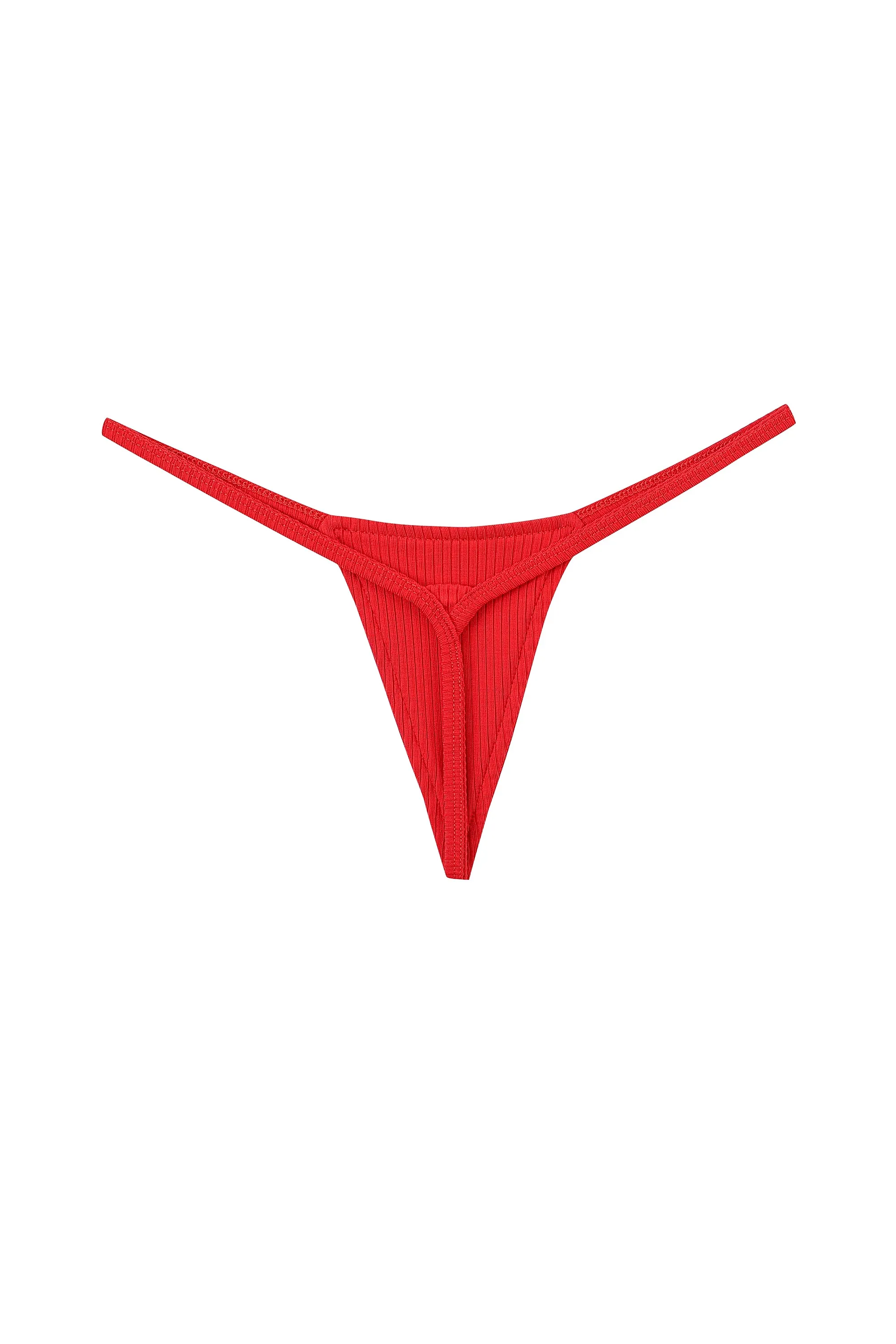 Tencel Rib Micro Thong Maraschino NEW VERSION sold by Fashion Brand Company product image thumbnail 4
