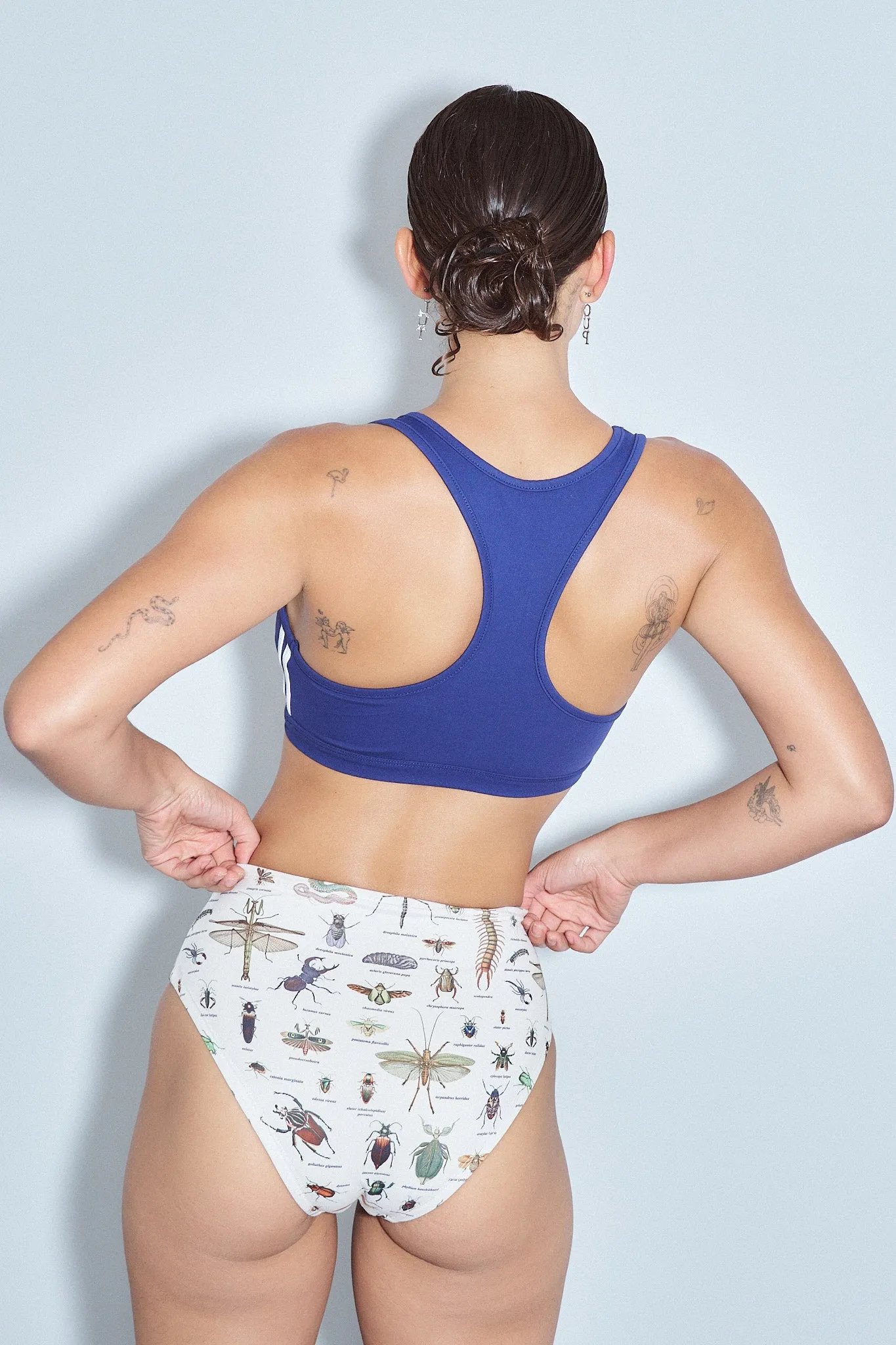 5 left - MISTAKE Scoop Yoga Bra Navy Sporty sold by Fashion Brand Company product image thumbnail 4