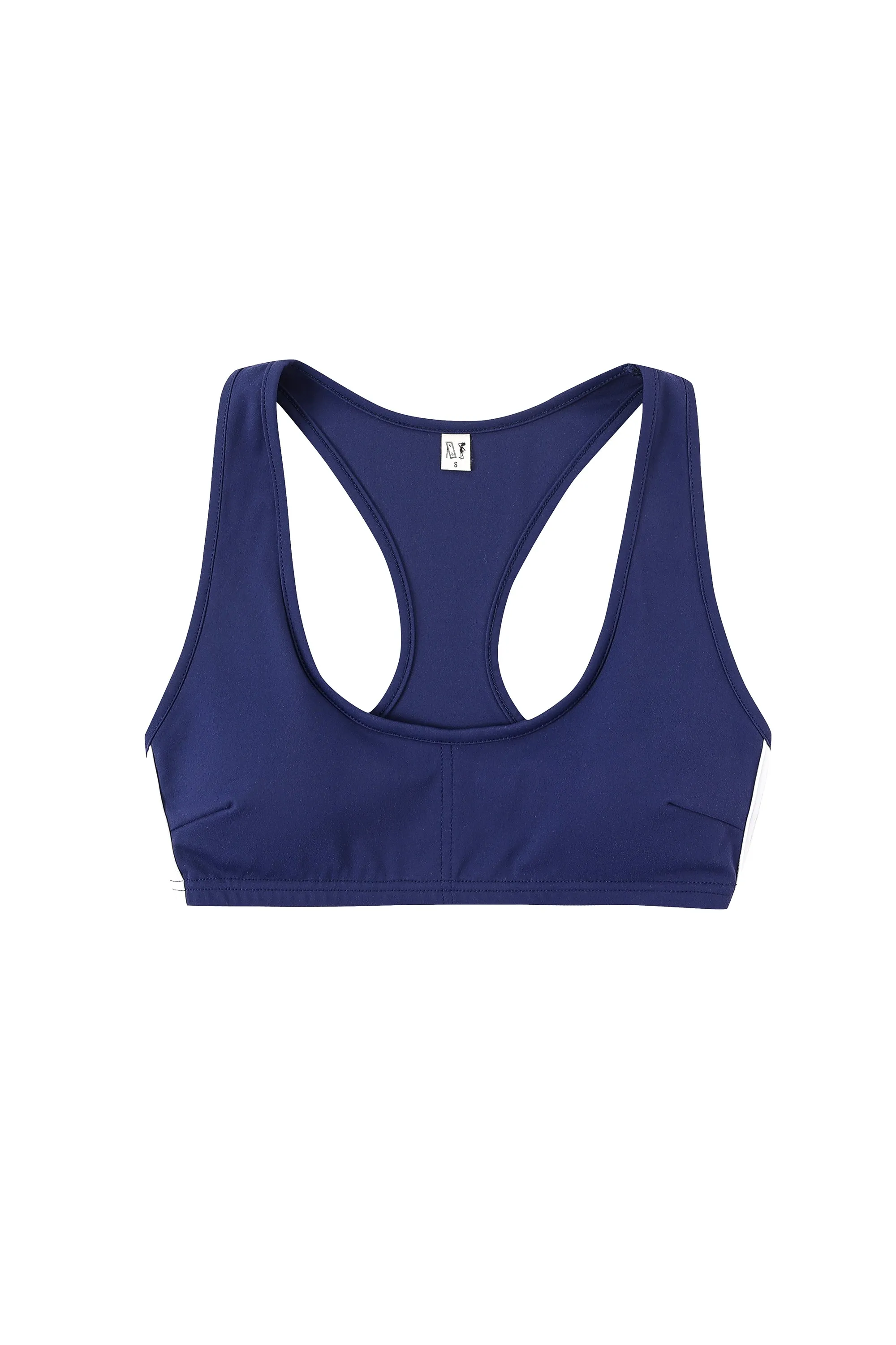 5 left - MISTAKE Scoop Yoga Bra Navy Sporty sold by Fashion Brand Company