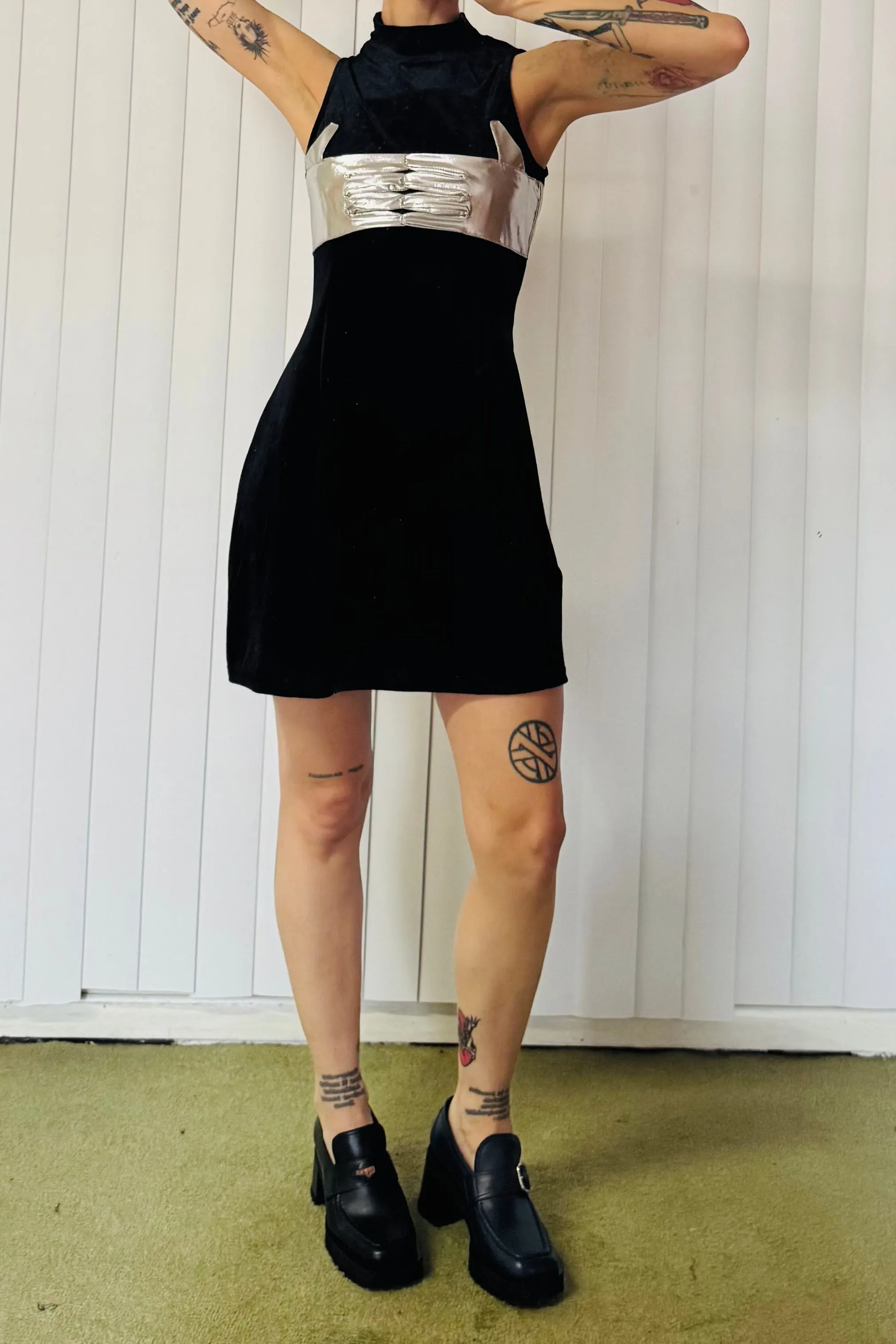 SAMPLE #660 - S Velvet Hands Mini Dress sold by Fashion Brand Company