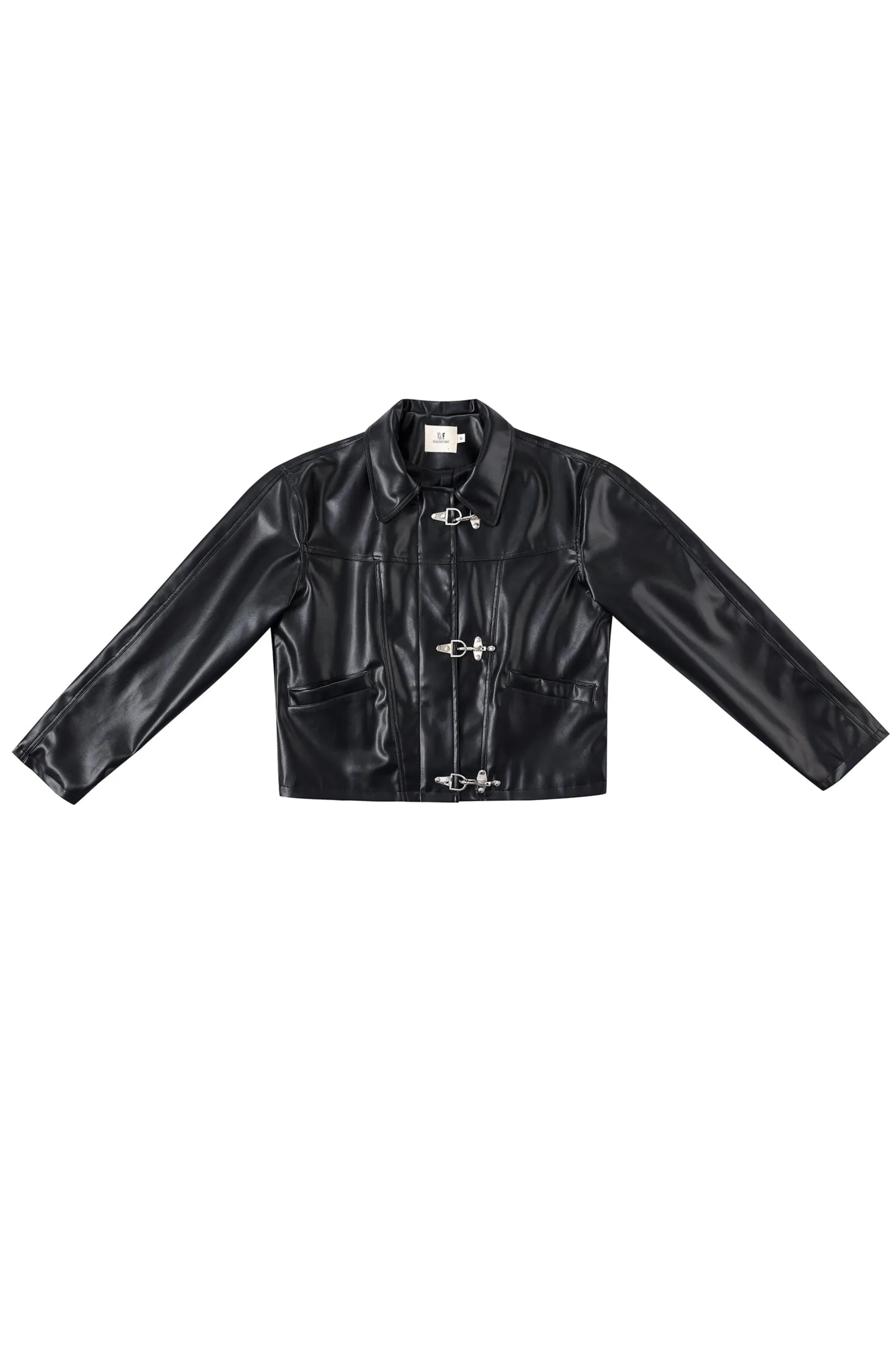 Amelia Jacket Plant Leather Black sold by Fashion Brand Company product image thumbnail 2