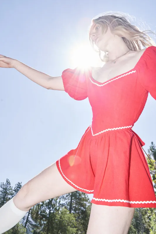 Music Linen Romper made by Fashion Brand Company