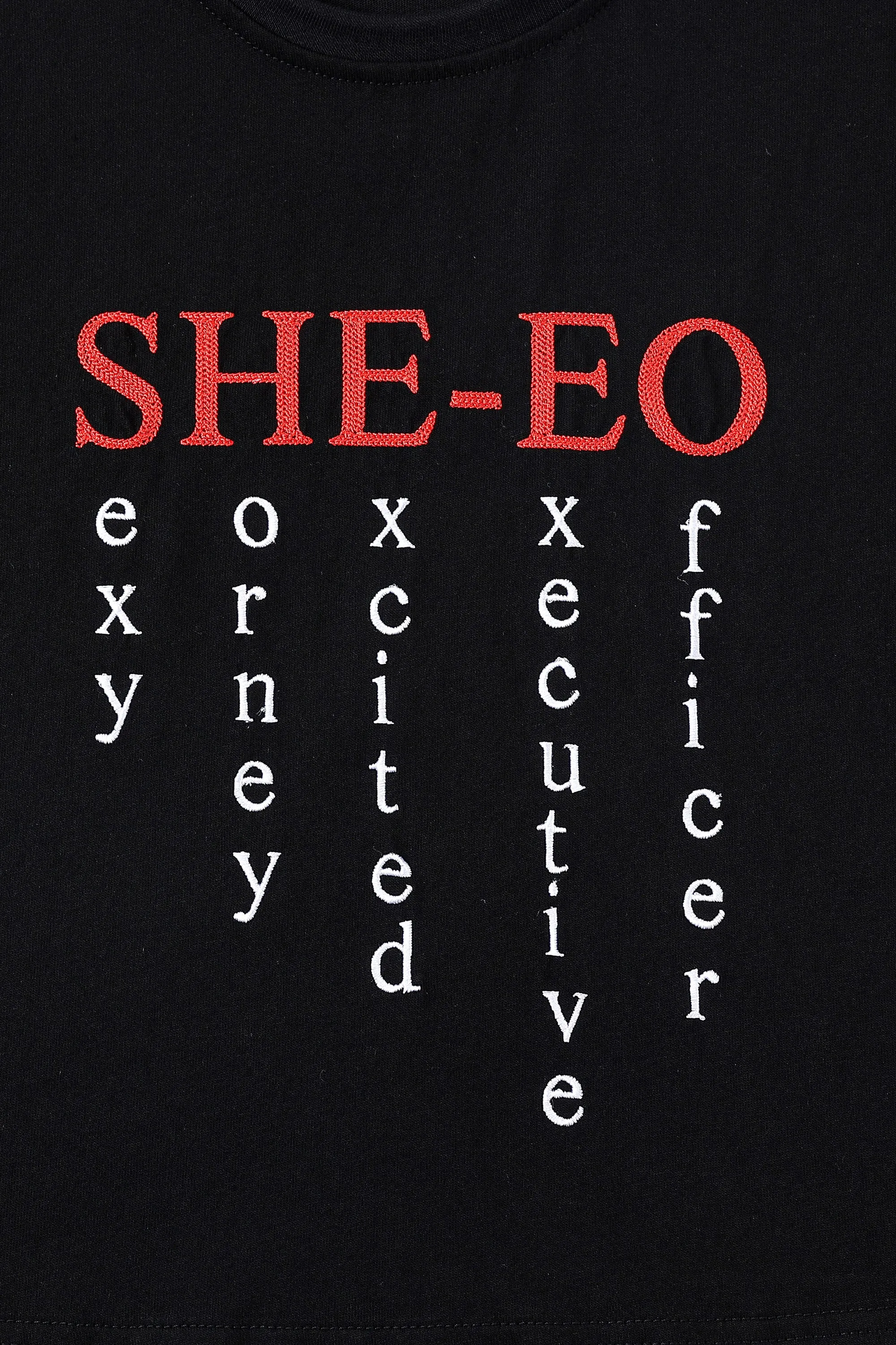 SHE-EO Tommy Tee Black sold by Fashion Brand Company product image thumbnail 2