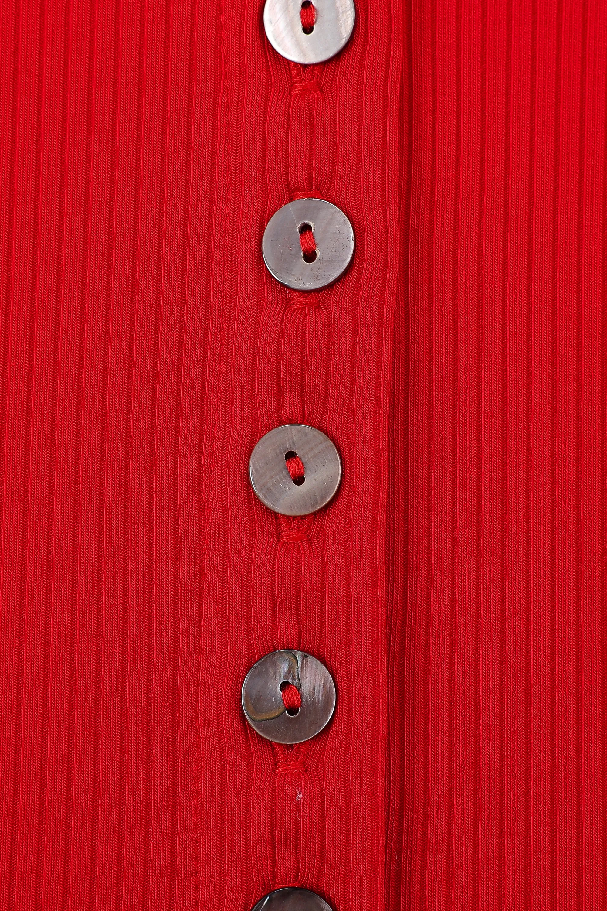 Unbuttoned Tencel Rib Tank Top Maraschino sold by Fashion Brand Company product image thumbnail 3