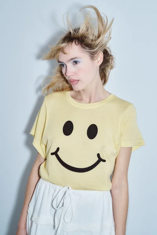 Smiley Face Wool blend Tommy Tee made by Fashion Brand Company