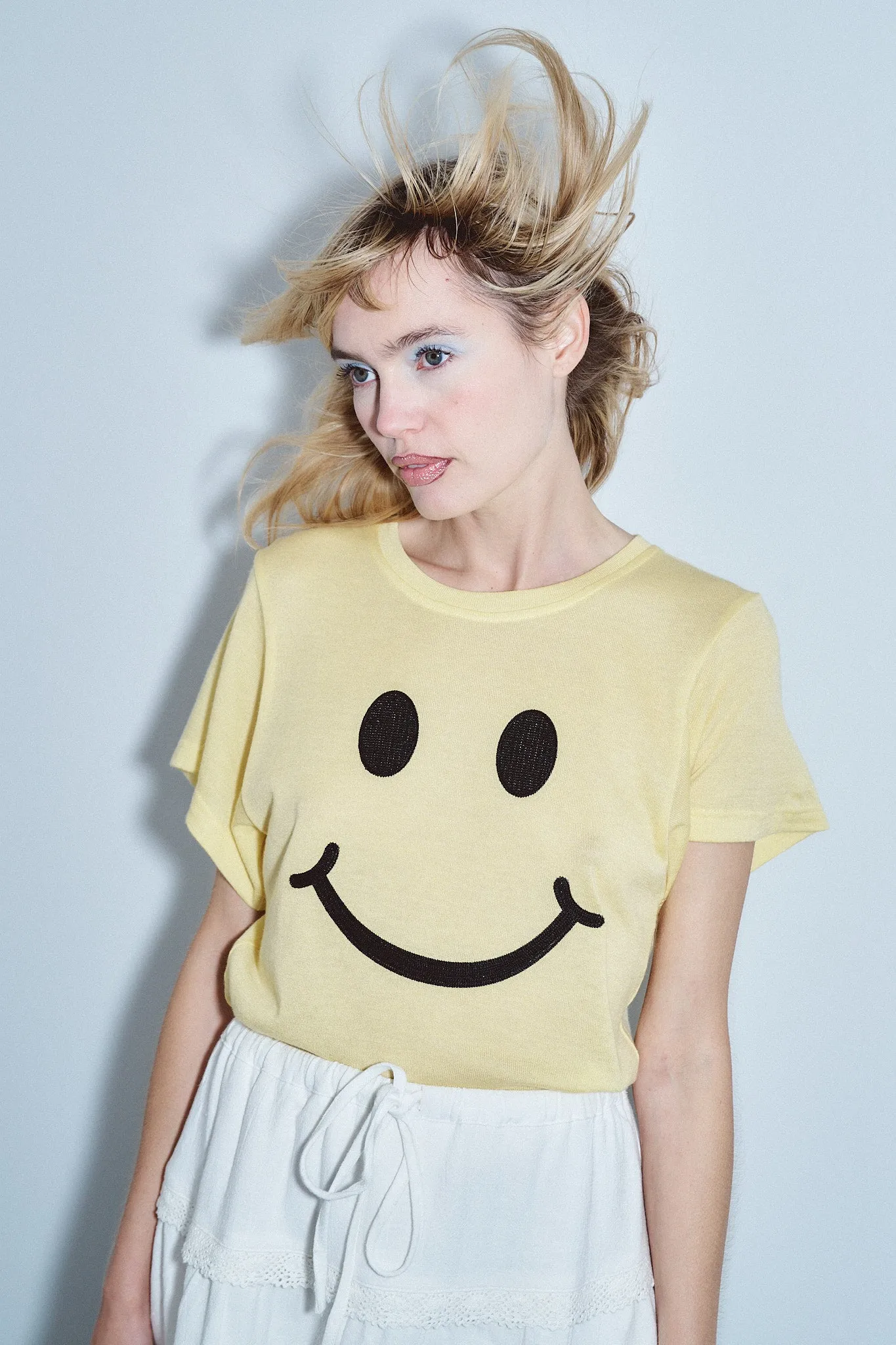 Smiley Face Wool blend Tommy Tee sold by Fashion Brand Company
