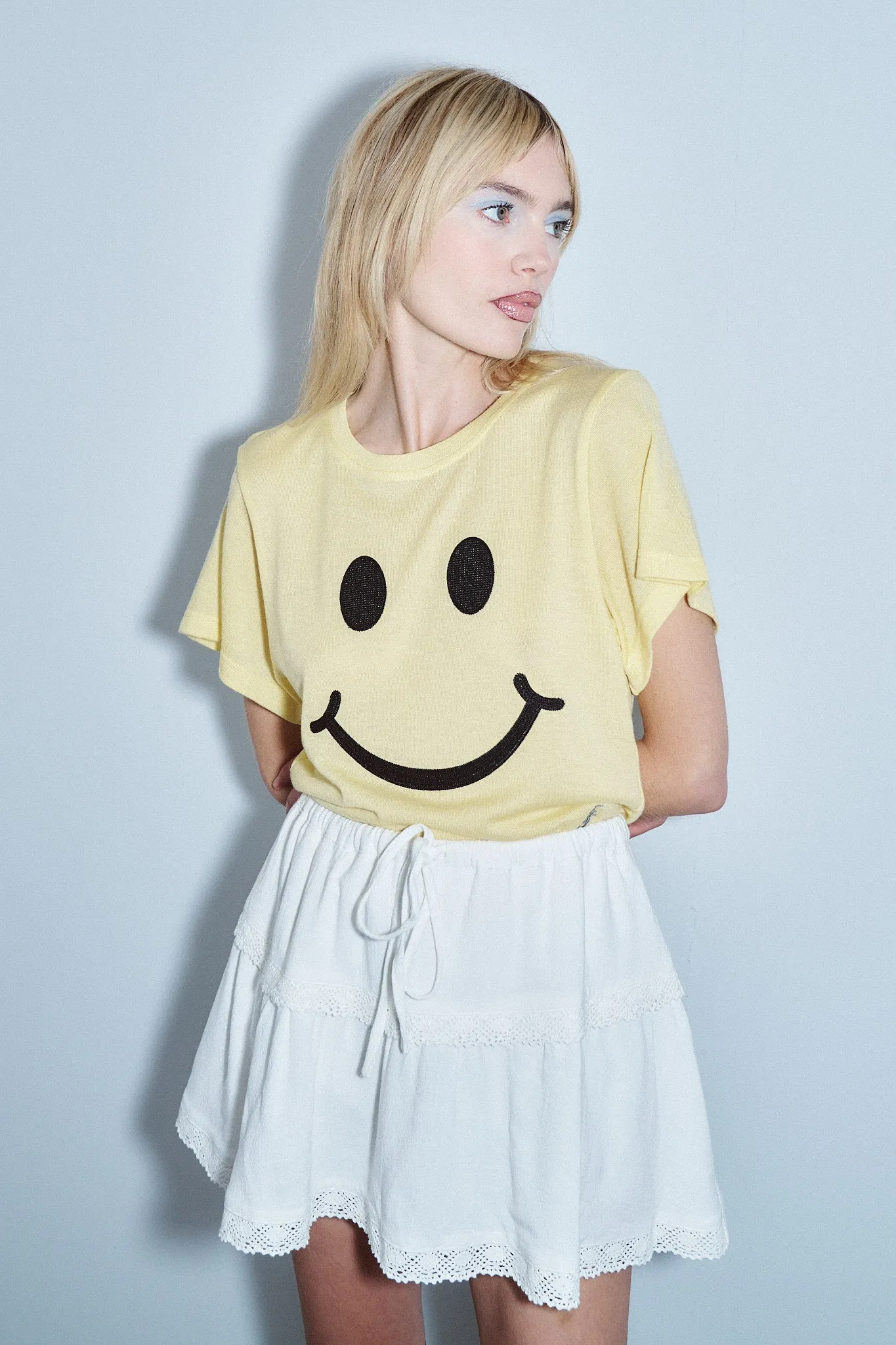 Smiley Face Wool blend Tommy Tee sold by Fashion Brand Company product image thumbnail 2