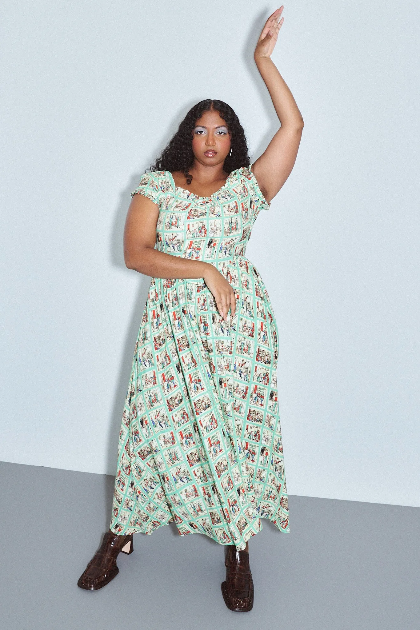 Sweetheart Soft Linen Maxi Dress Sex House sold by Fashion Brand Company product image thumbnail 2