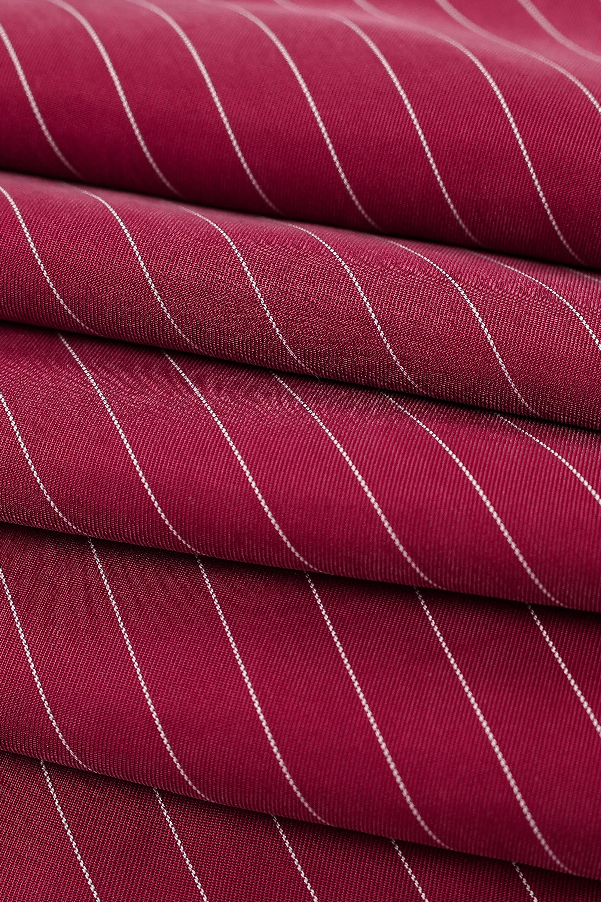 Office Bias Cut Skirt Tencel Stripe Maroon sold by Fashion Brand Company product image thumbnail 3