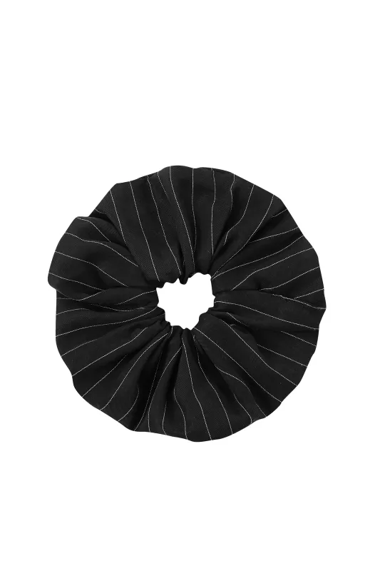 Black Stripe Scrunchie made by Fashion Brand Company